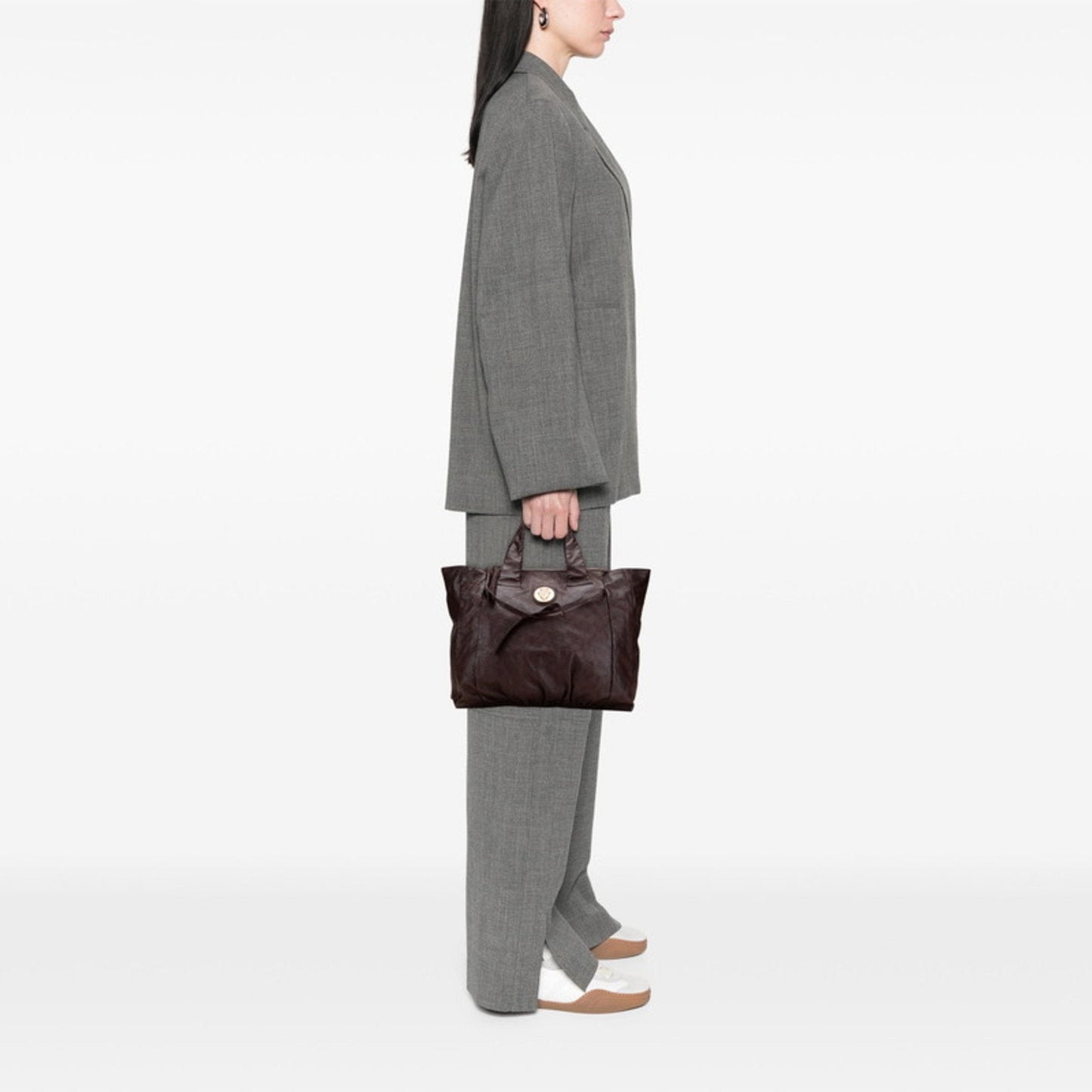 Gucci Hysteria Brown Leather Handbag Tote Bag ( )