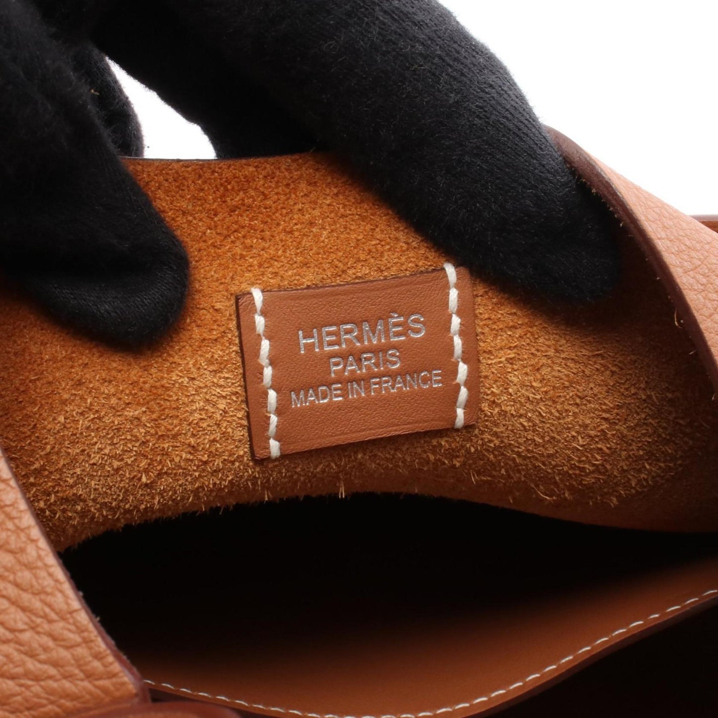 Hermes Brown Gold Brown Togo Leather Shoulder Bag ( )