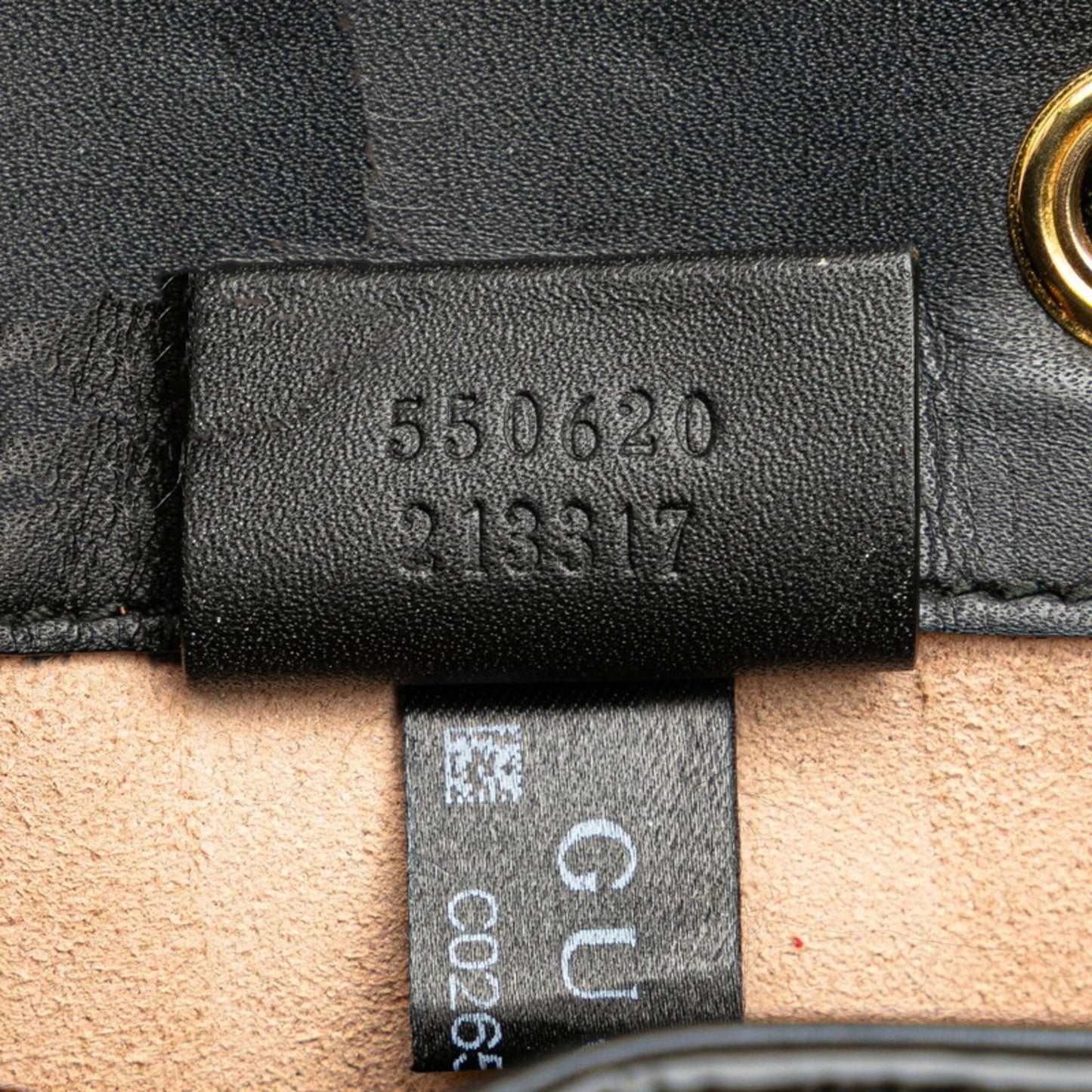 Gucci Black Red Color Suede Leather Shoulder Bag ( )