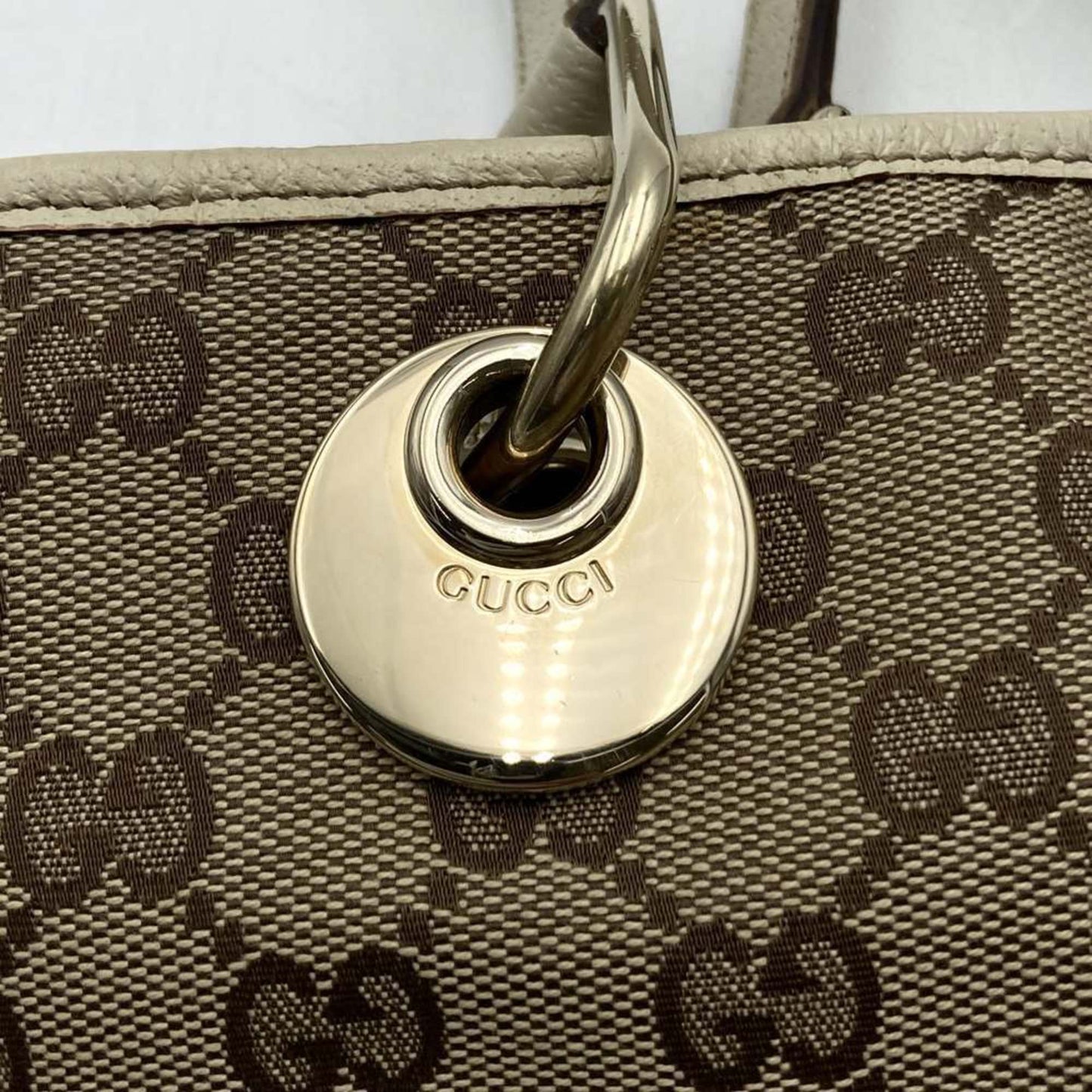 Gucci Gg Canvas Beige Gg Canvas Shoulder Bag Tote Bag ( )