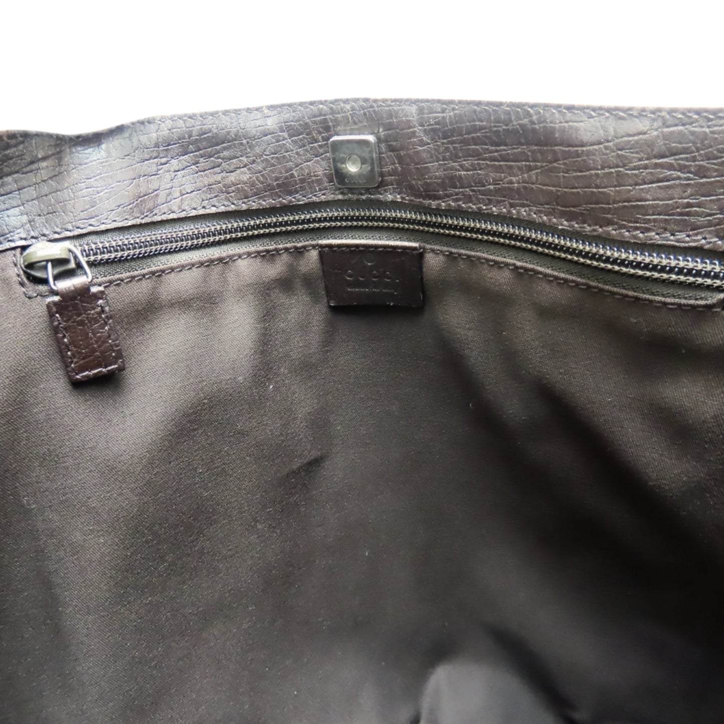 Gucci Beige Brown Gg Supreme Leather Tote Bag ( )