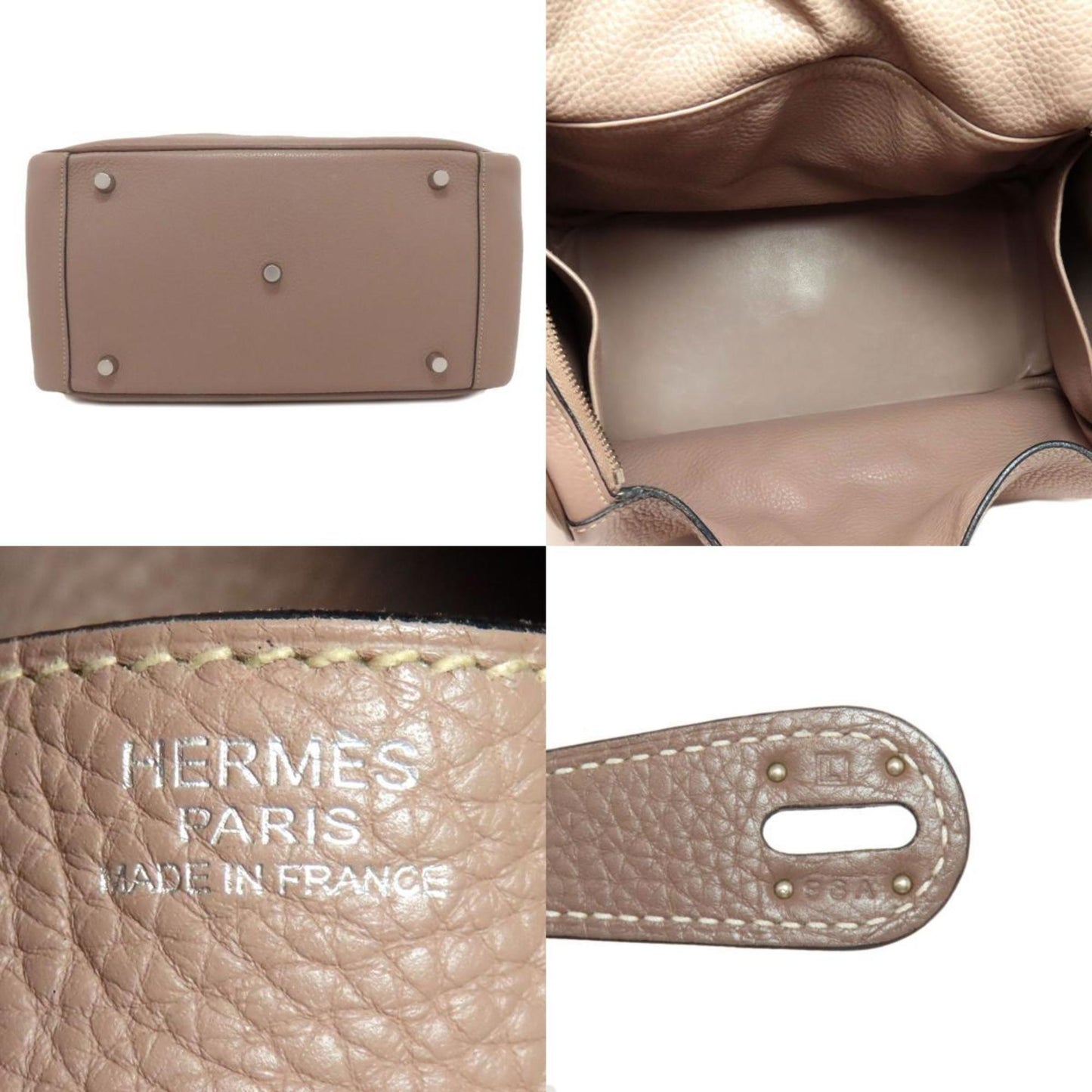 Hermes Lindy Etoupe Gray Gris Tourterelle Handbag ( )