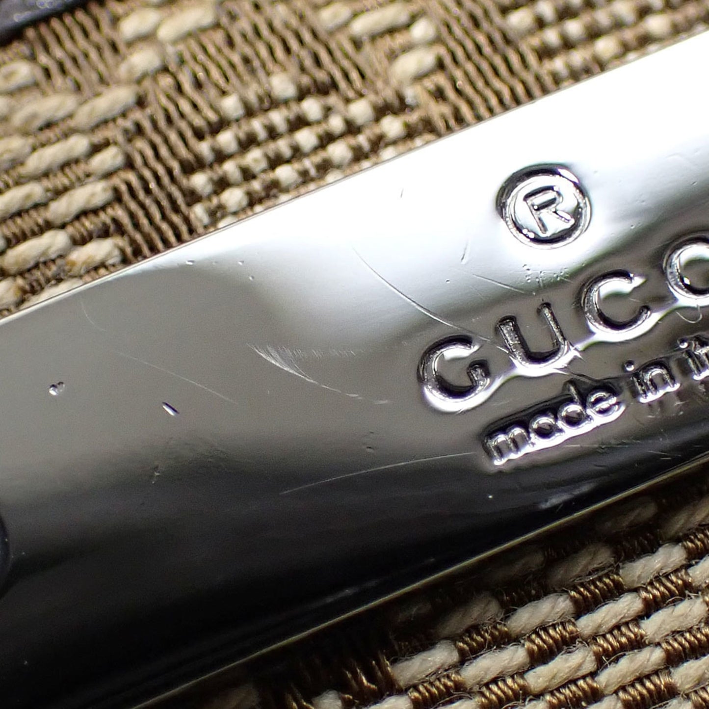 Gucci Beige Brown Gg Canvas Leather Long Wallet (Bi-Fold) ( )