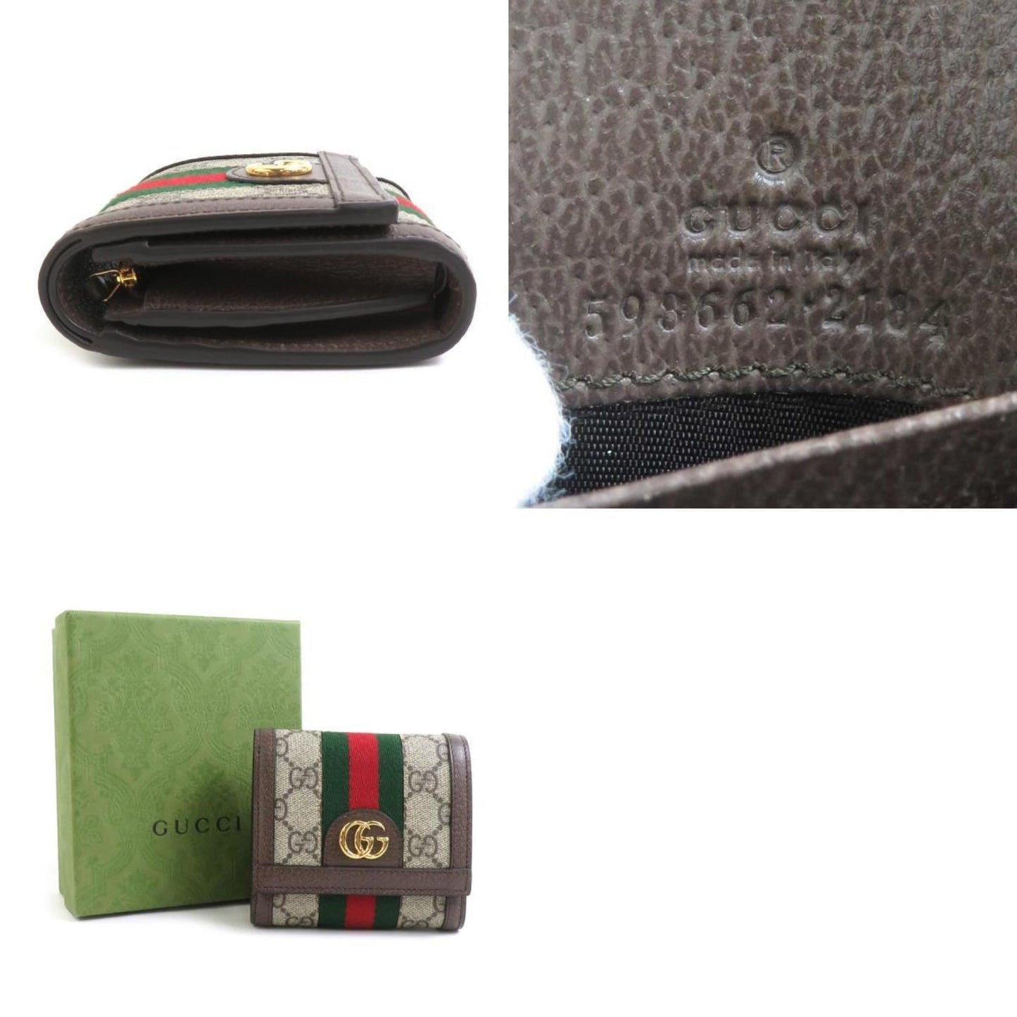 Gucci Brown Gg Supreme Wallet (Bi-Fold) ( )