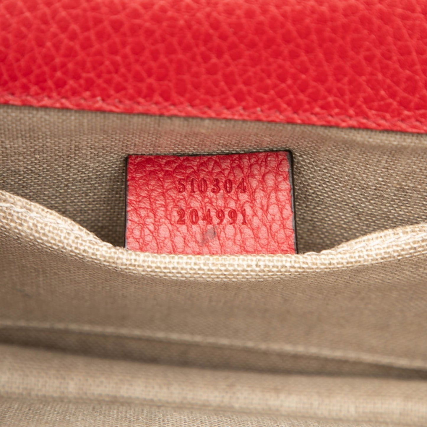 Gucci Red Color Leather Shoulder Bag ( )