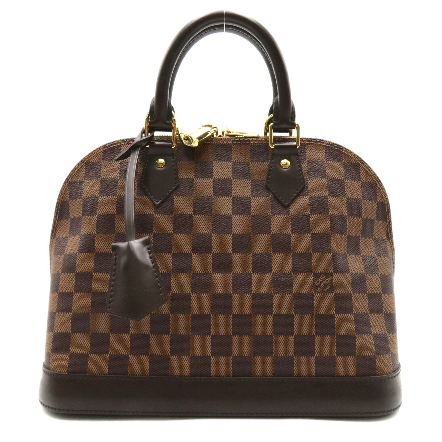 LOUIS VUITTON Alma PM Brown Ebene Damier PVC coated canvas Handbag