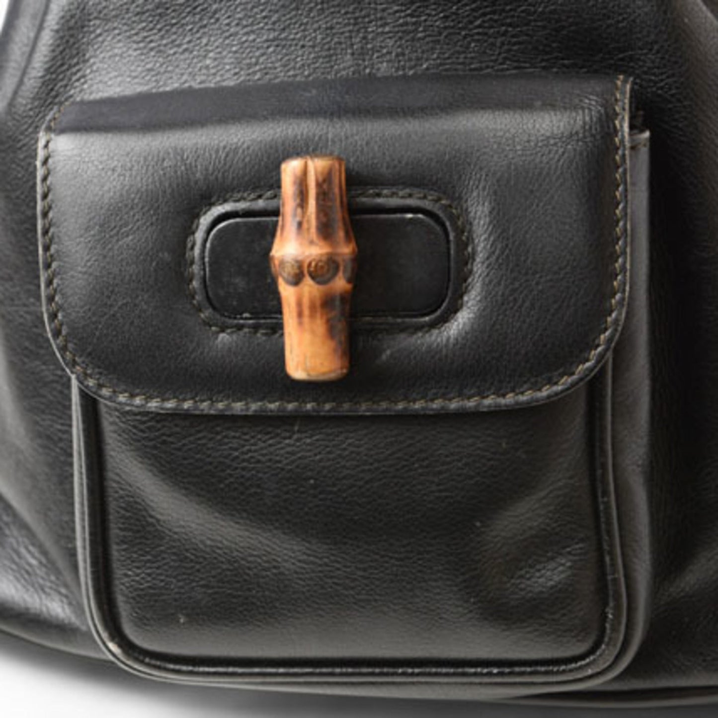 Gucci Black Leather Backpack ( )