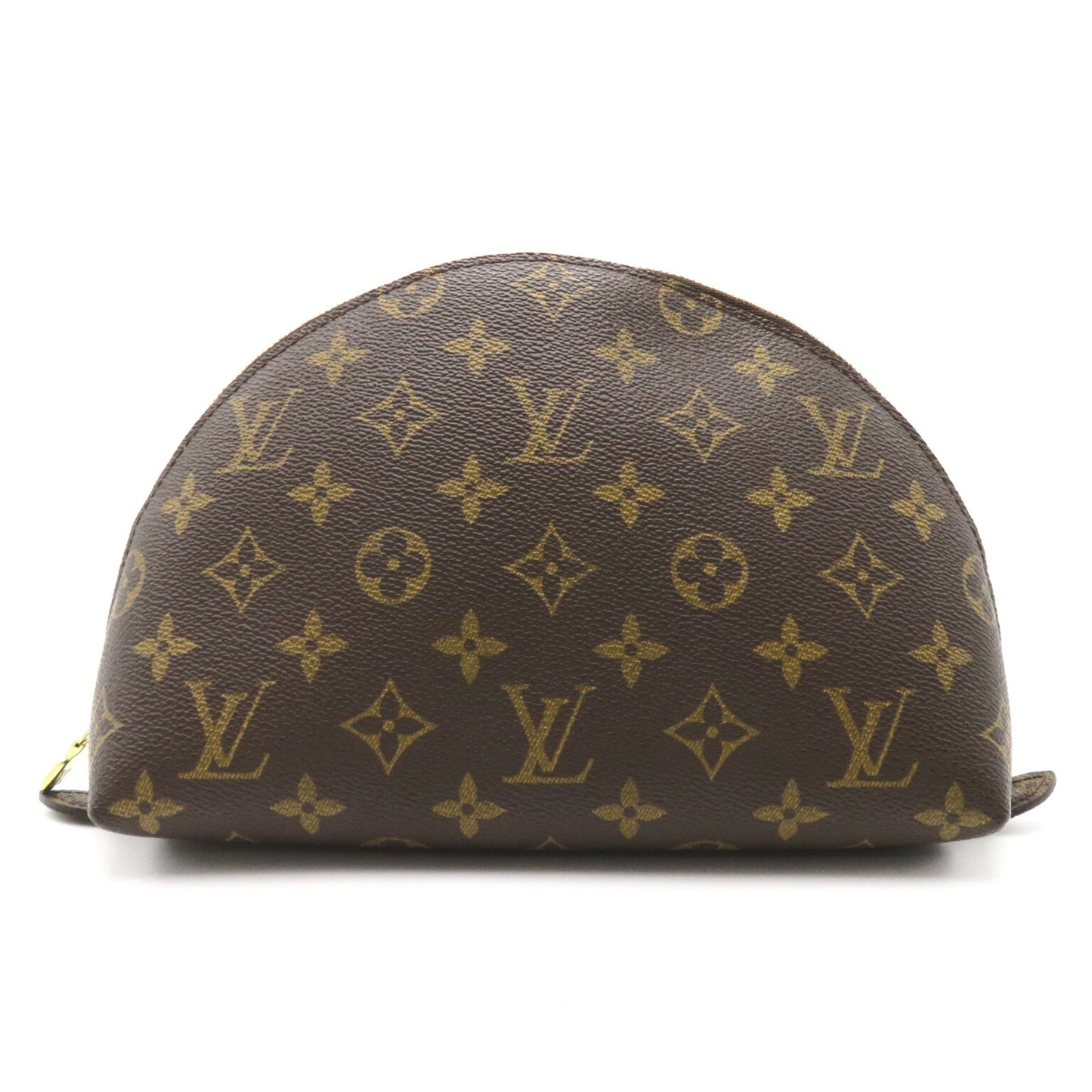LOUIS VUITTON Pochette Cosmetic GM Brown PVC coated canvas Clutch