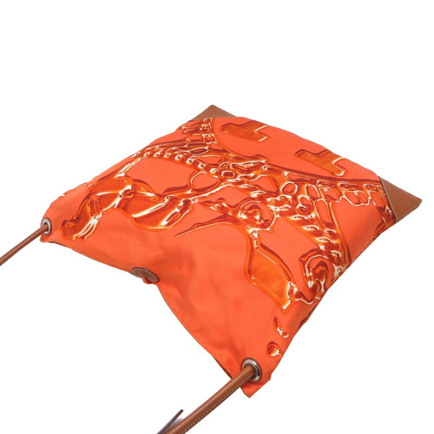 Hermes Orange Silk Shoulder Bag ( )
