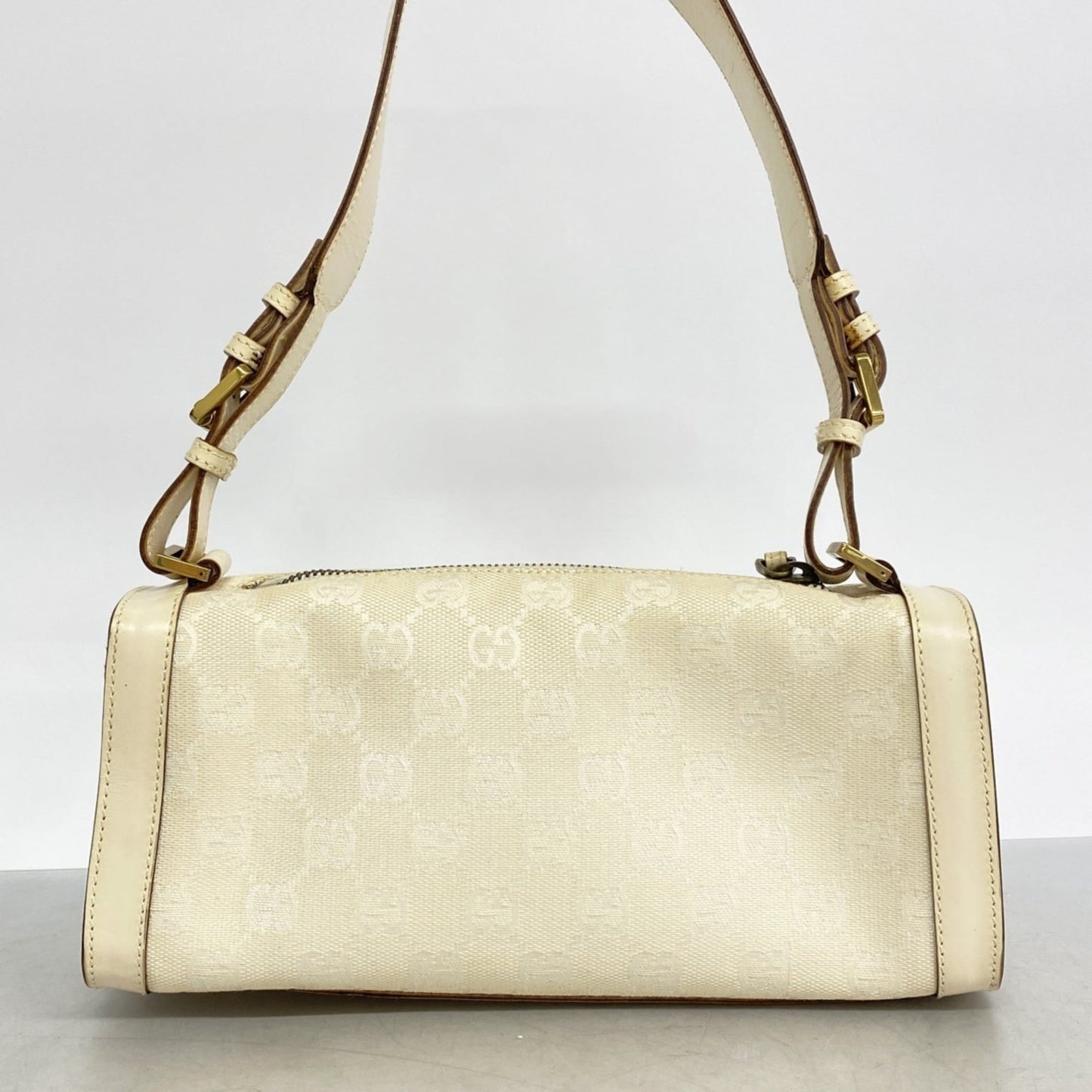 Gucci White Canvas Shoulder Bag ( )