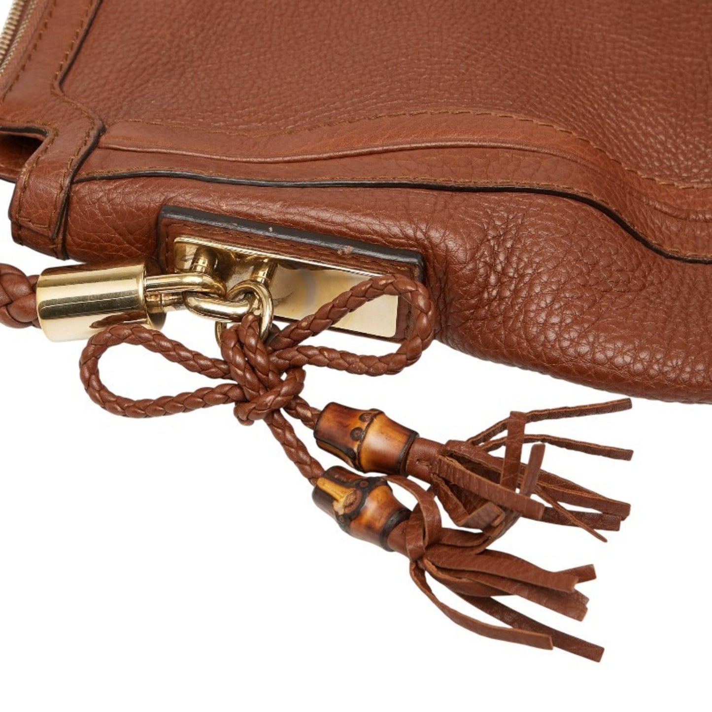 Gucci Brown Leather Shoulder Bag ( )