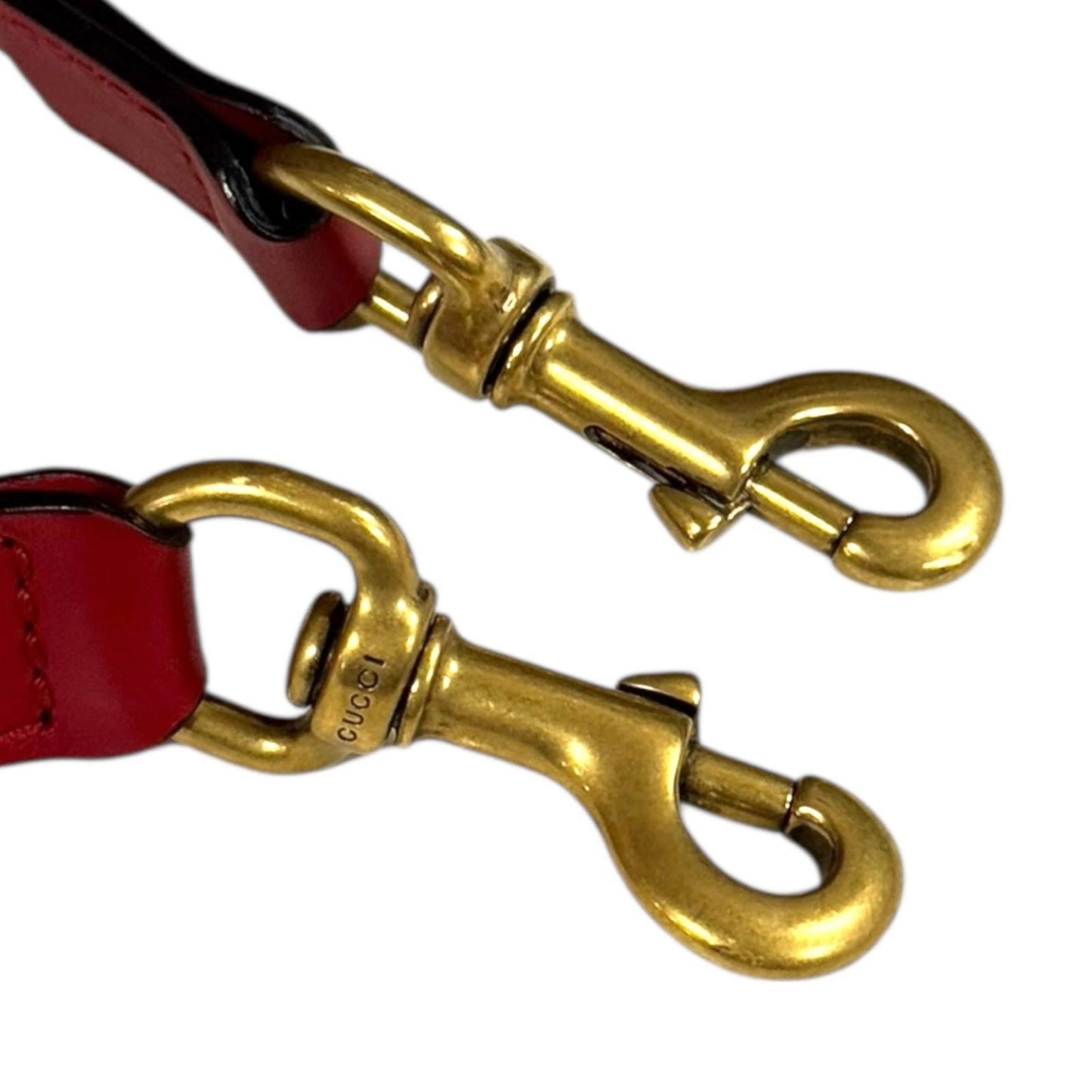 Gucci Red Color Leather Shoulder Bag ( )