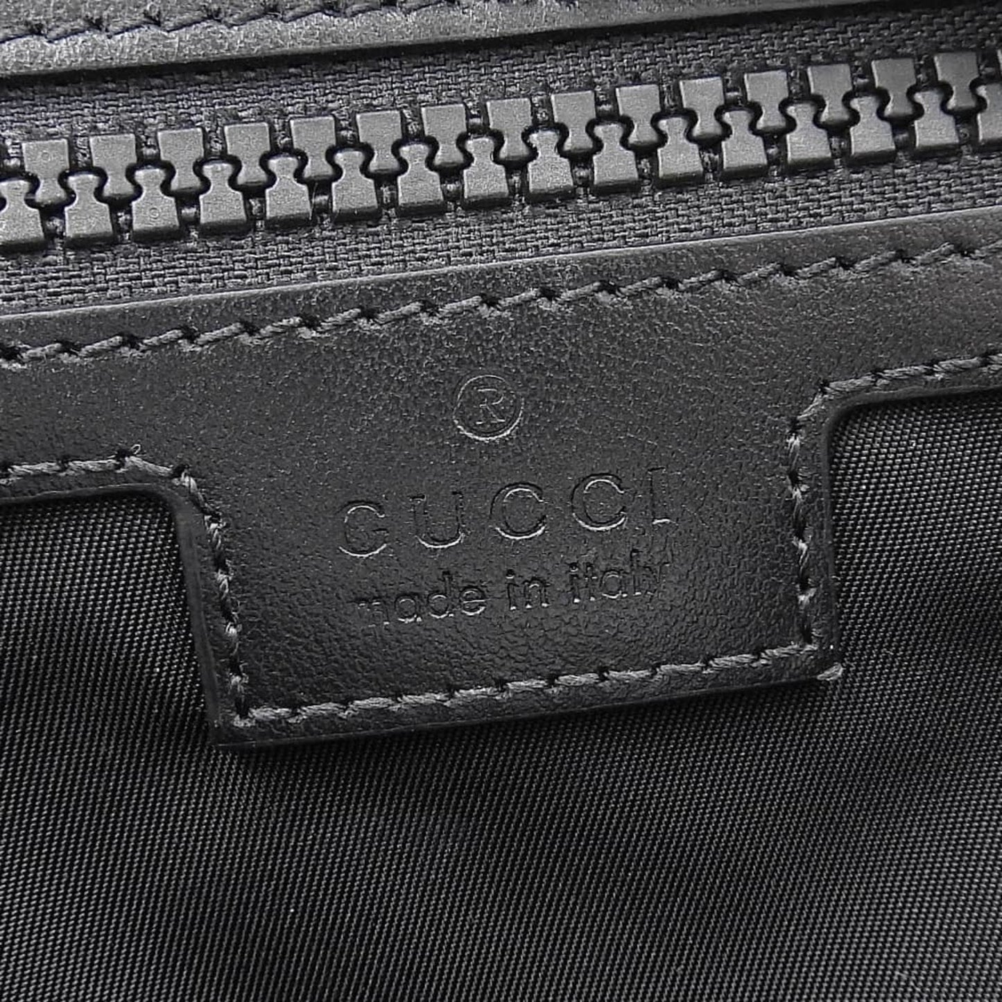 Gucci Black Coated Canvas Backpack ( )