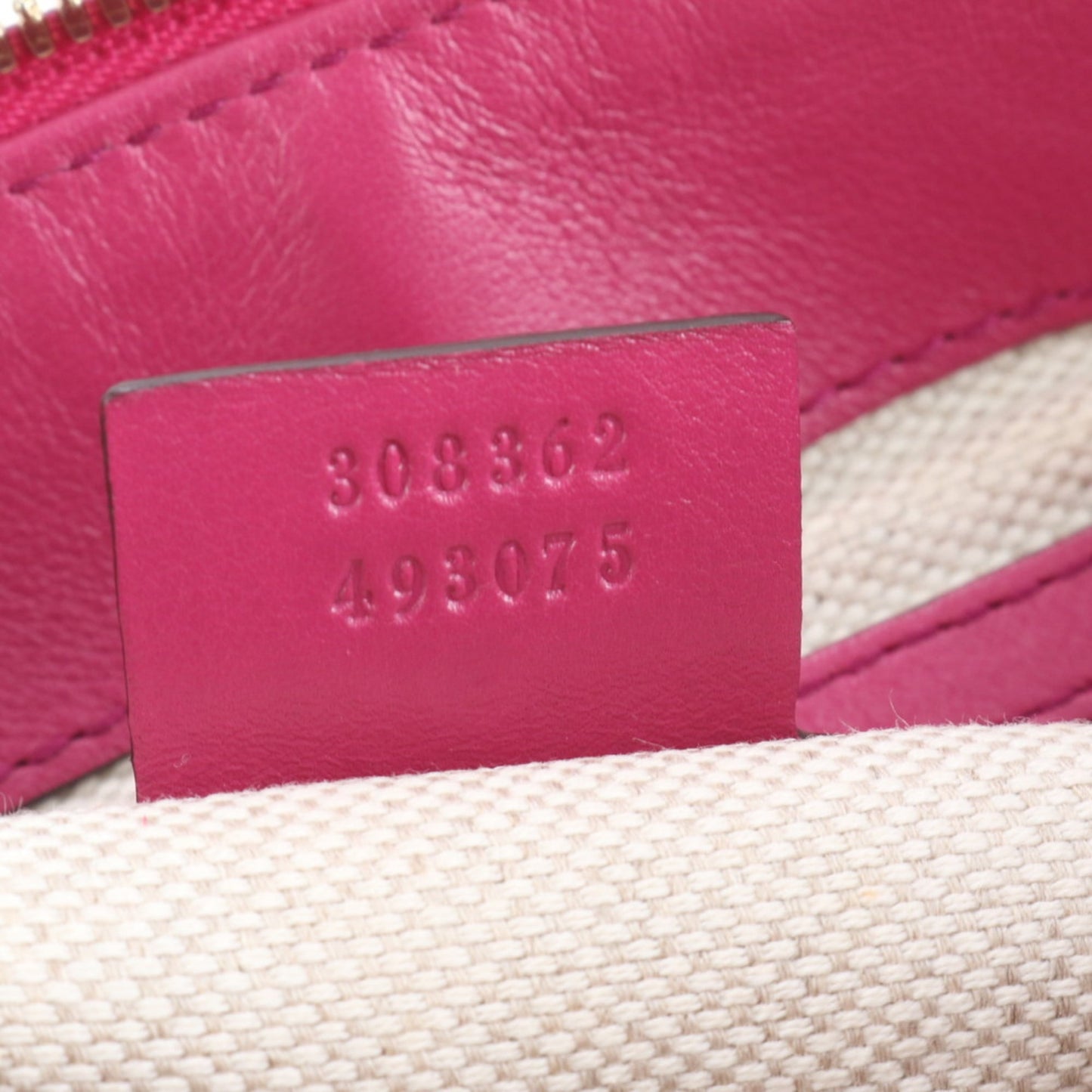 Gucci Pink Red Color Leather Shoulder Bag ( )