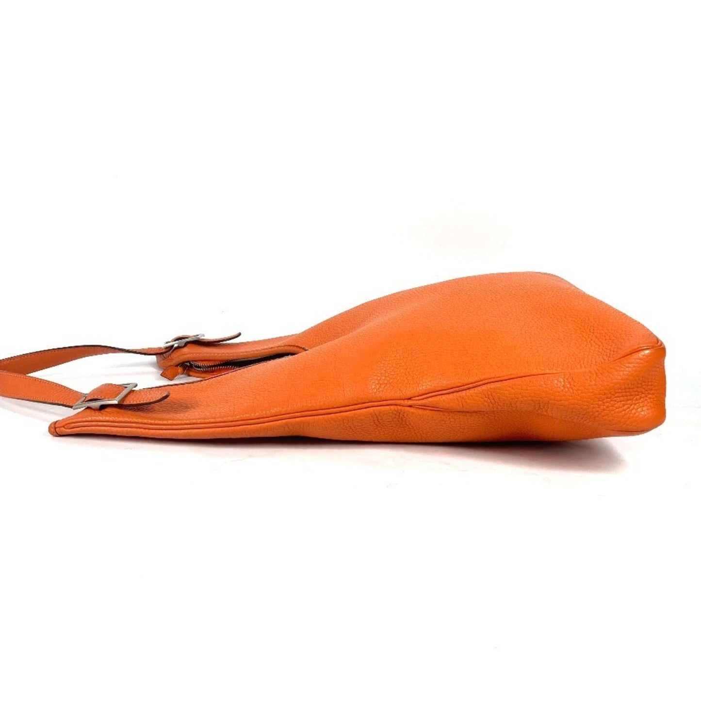 Hermes Orange Taurillon Clemence Leather Shoulder Bag ( )