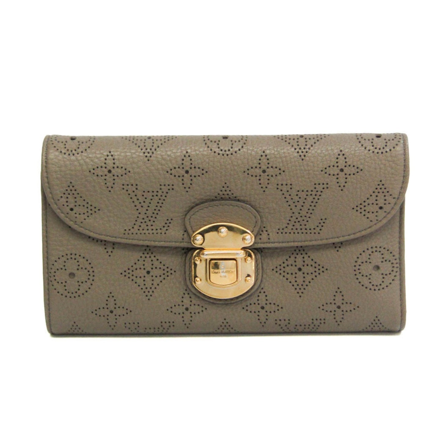 Louis Vuitton Mahina Amelia Wallet M58088 Women's Mahina Leather Long Wallet (tri-fold) Opal
