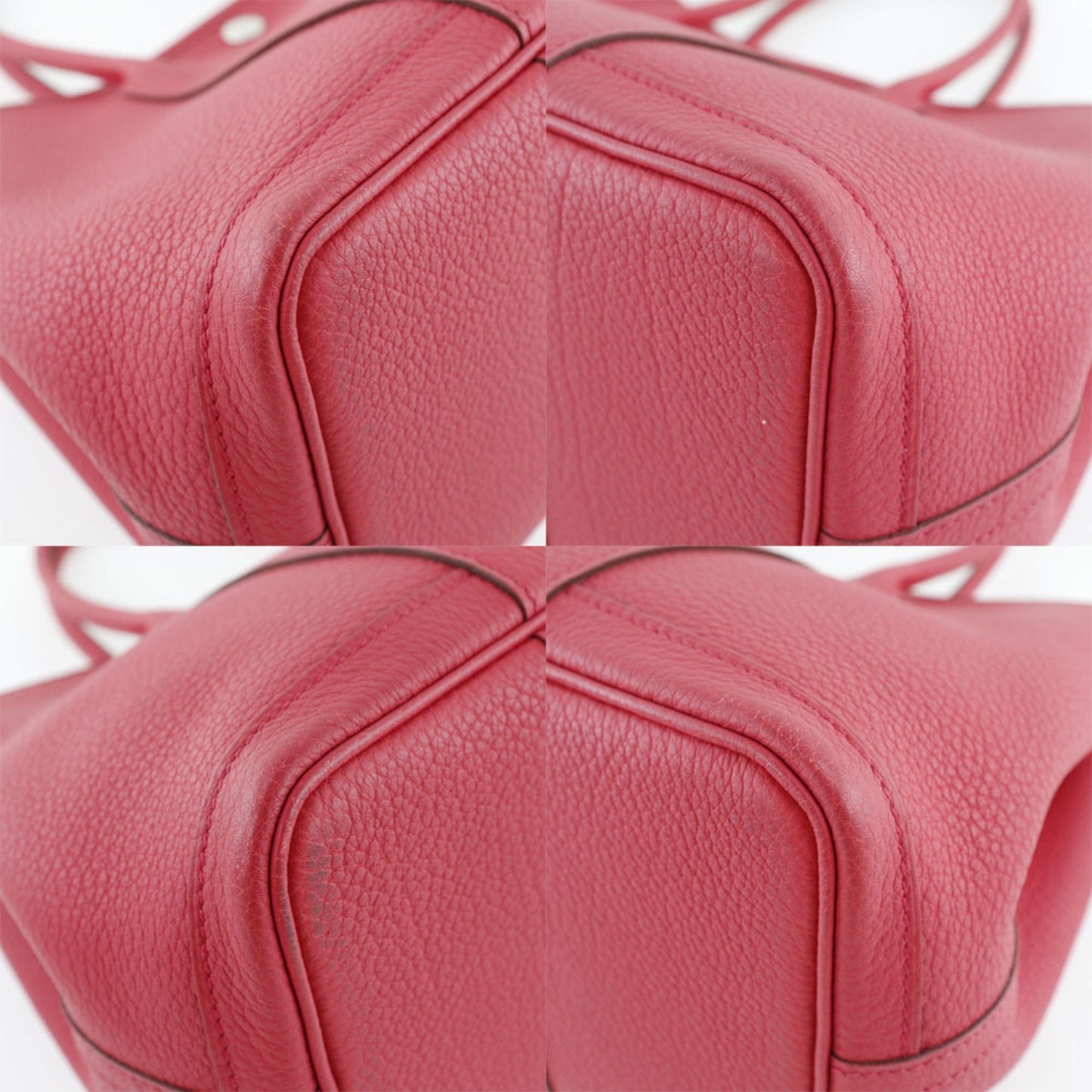 Hermes Garden Bougainvillier Pink Negonda Leather Handbag ( )