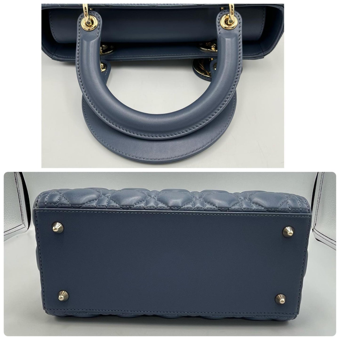 Christian Dior Blue Leather Handbag ()