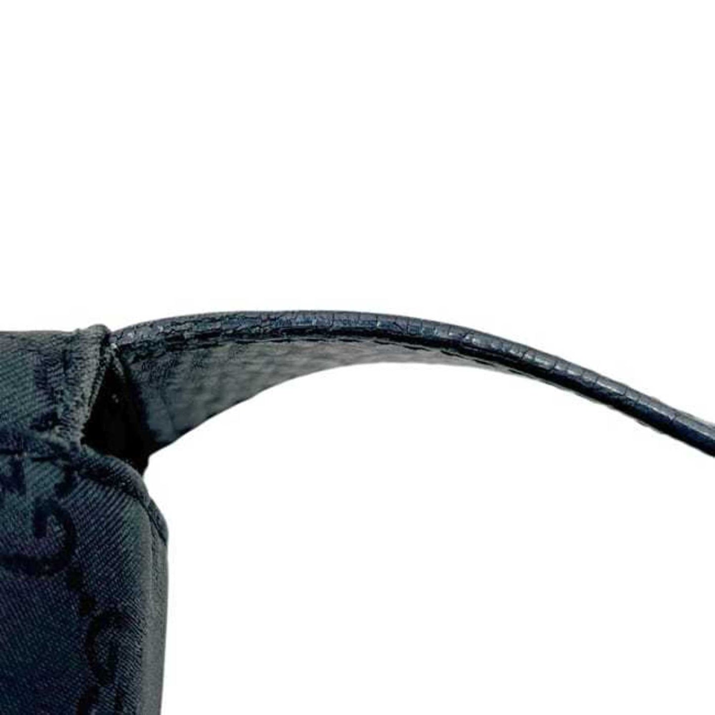 Gucci Black Nylon Leather Shoulder Bag ( )