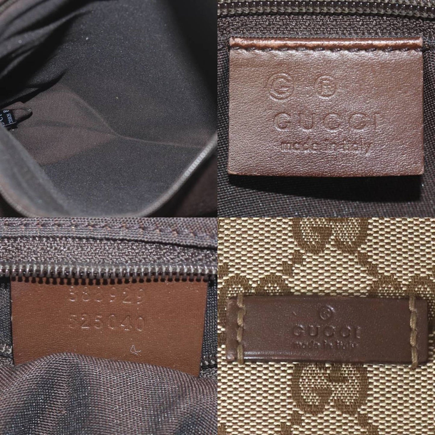 Gucci Beige Leather Tote Bag ( )