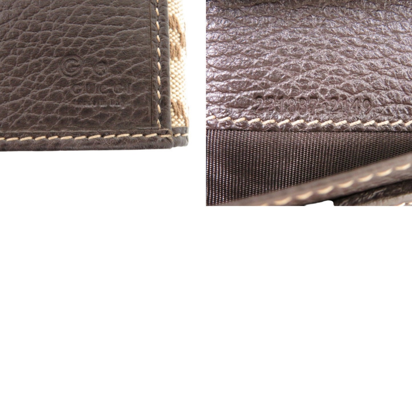 Gucci Diamante Brown Canvas Coin Purse/Coin Case ( )