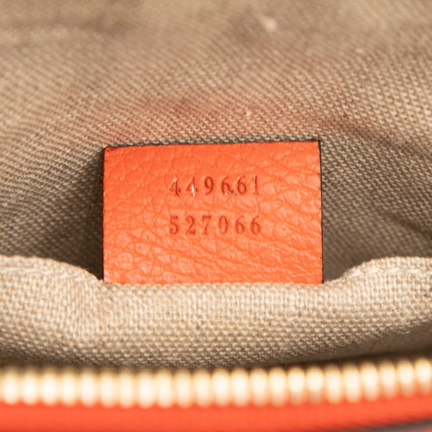 Gucci Orange Leather Handbag Shoulder Bag ( )