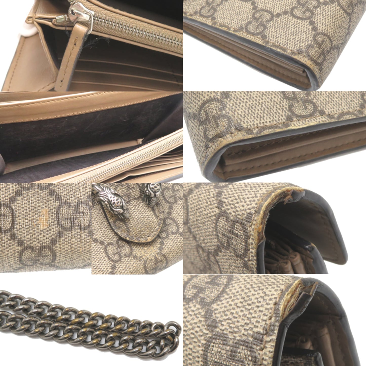Gucci Beige Gg Supreme Shoulder Bag ( )
