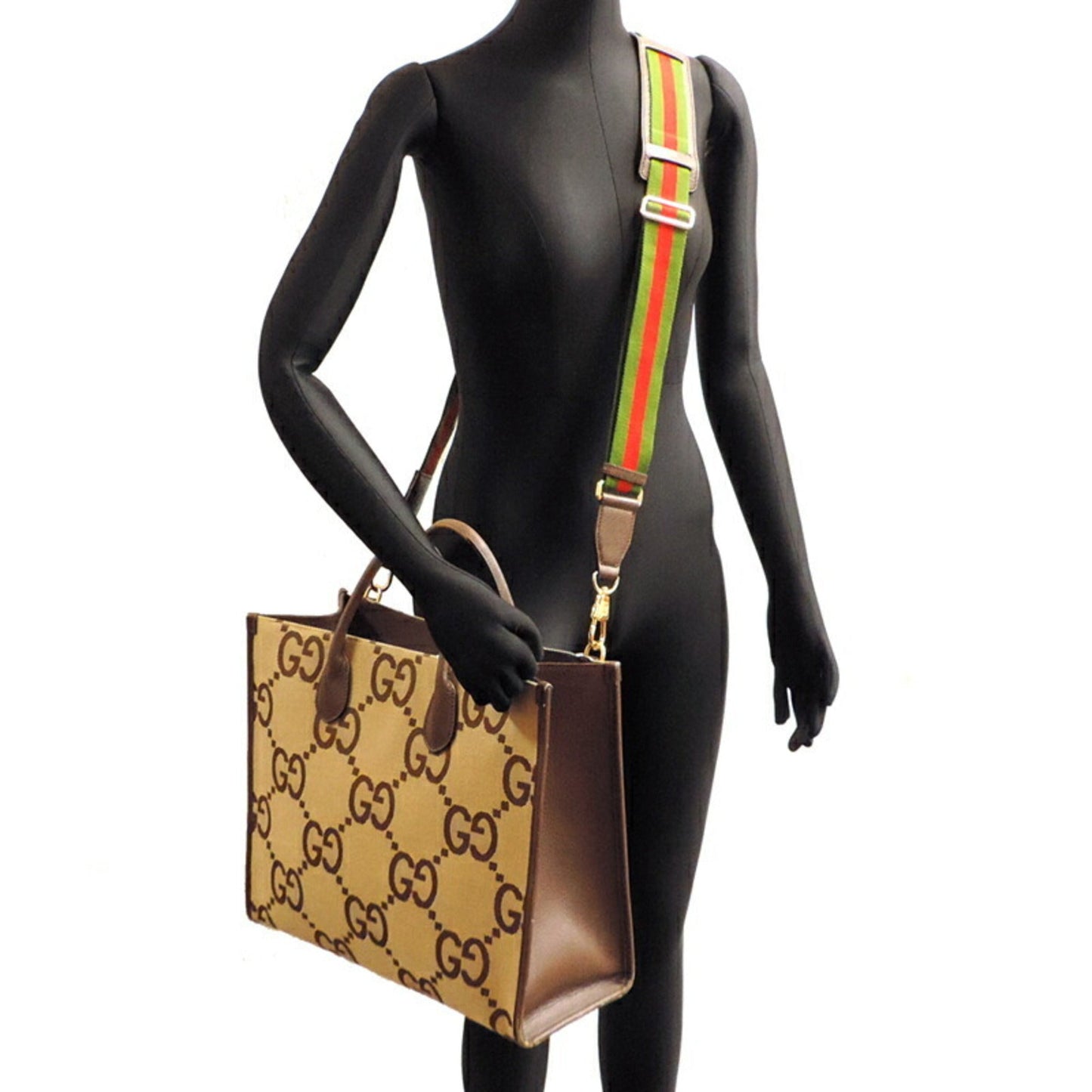 Gucci Beige Leather Tote Bag ( )