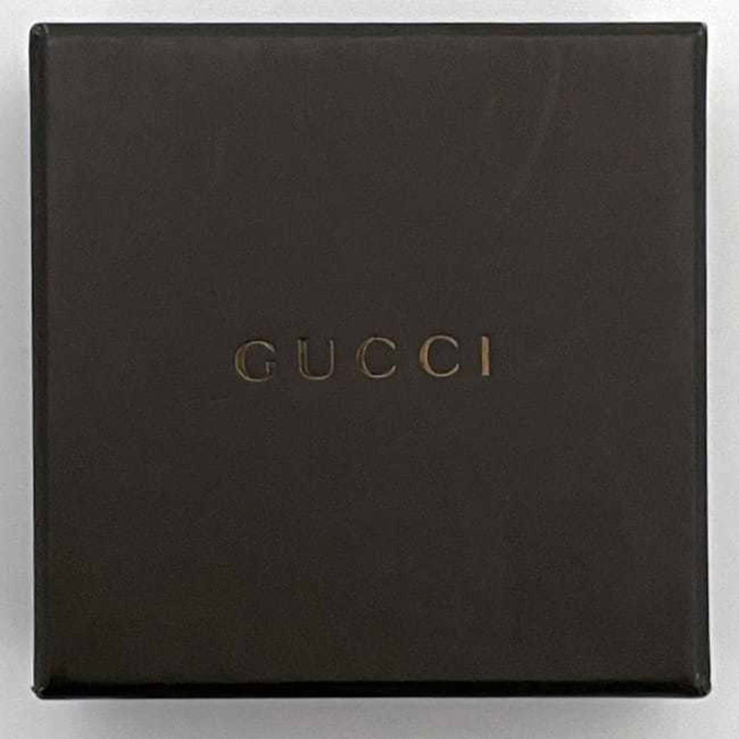 Gucci Black Silver Leather Metal Money Clip ( )