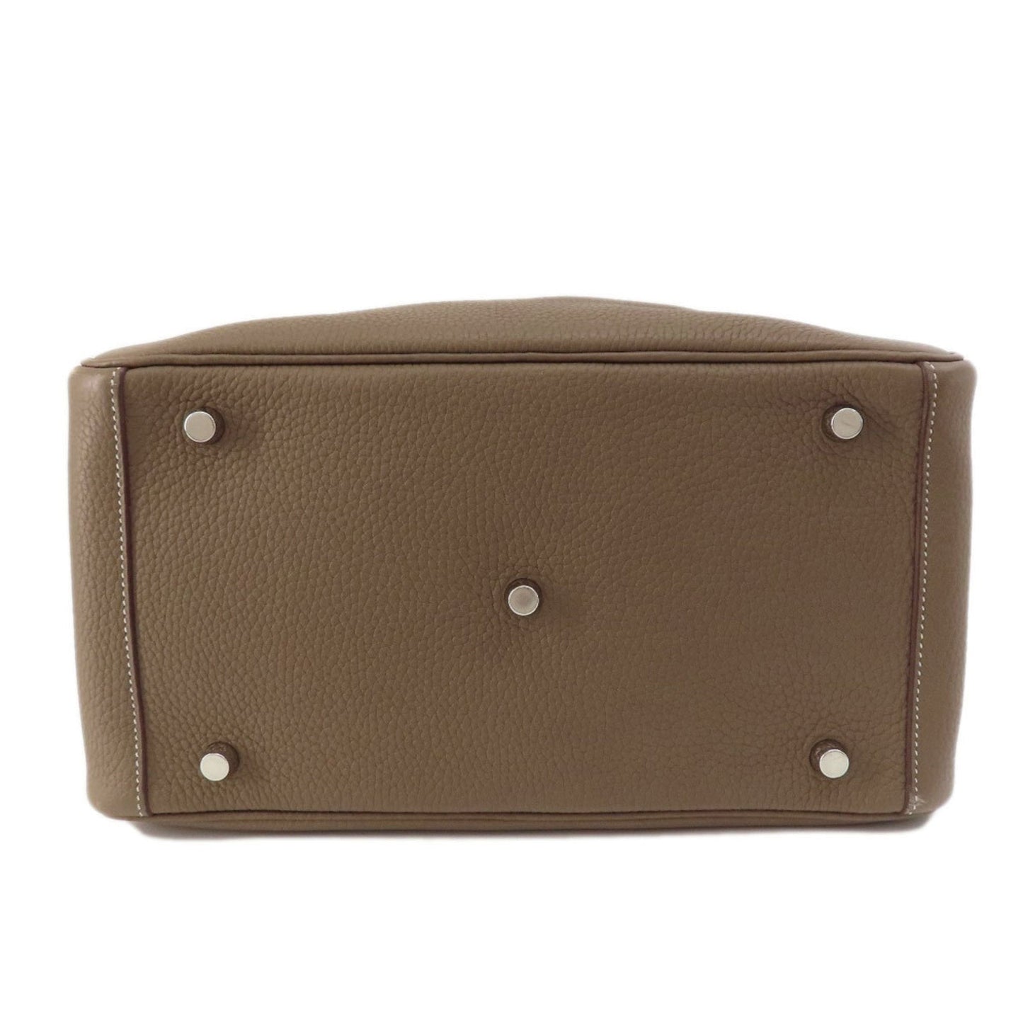 Hermes Etoupe Gray Leather Handbag ( )