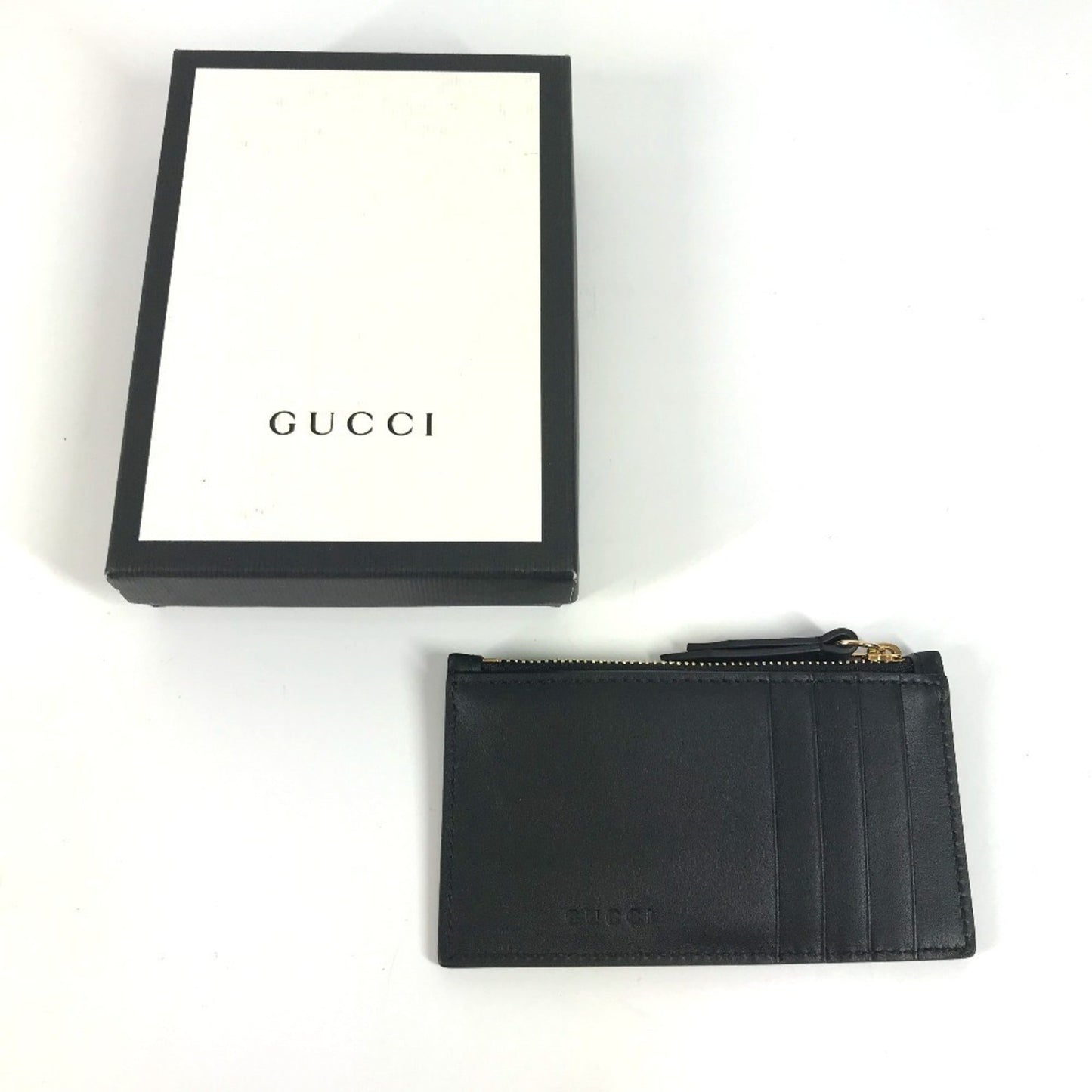 Gucci Black Leather Coin Purse/Coin Case ( )