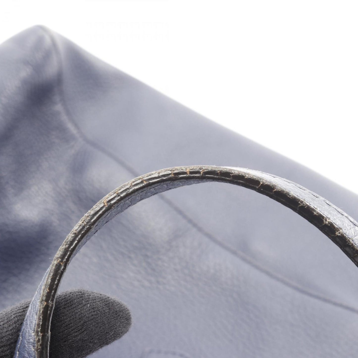 Gucci Blue Leather Tote Bag ( )