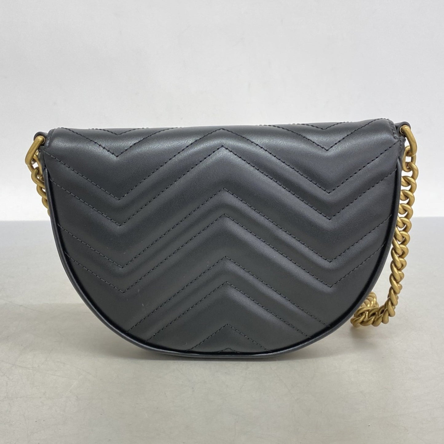 Gucci Black Leather Shoulder Bag ( )