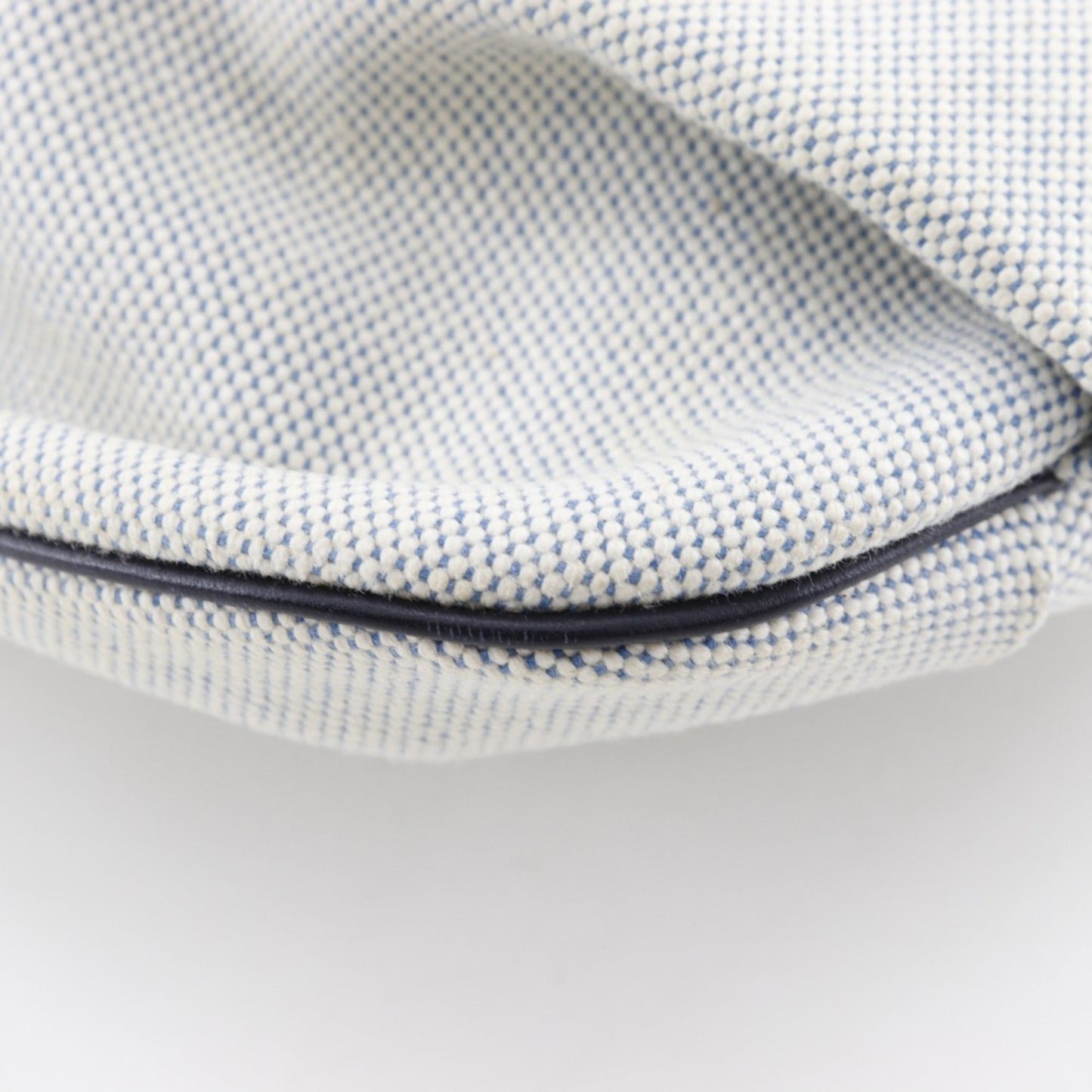 Hermes Gray Navy Toile H Shoulder Bag ( )