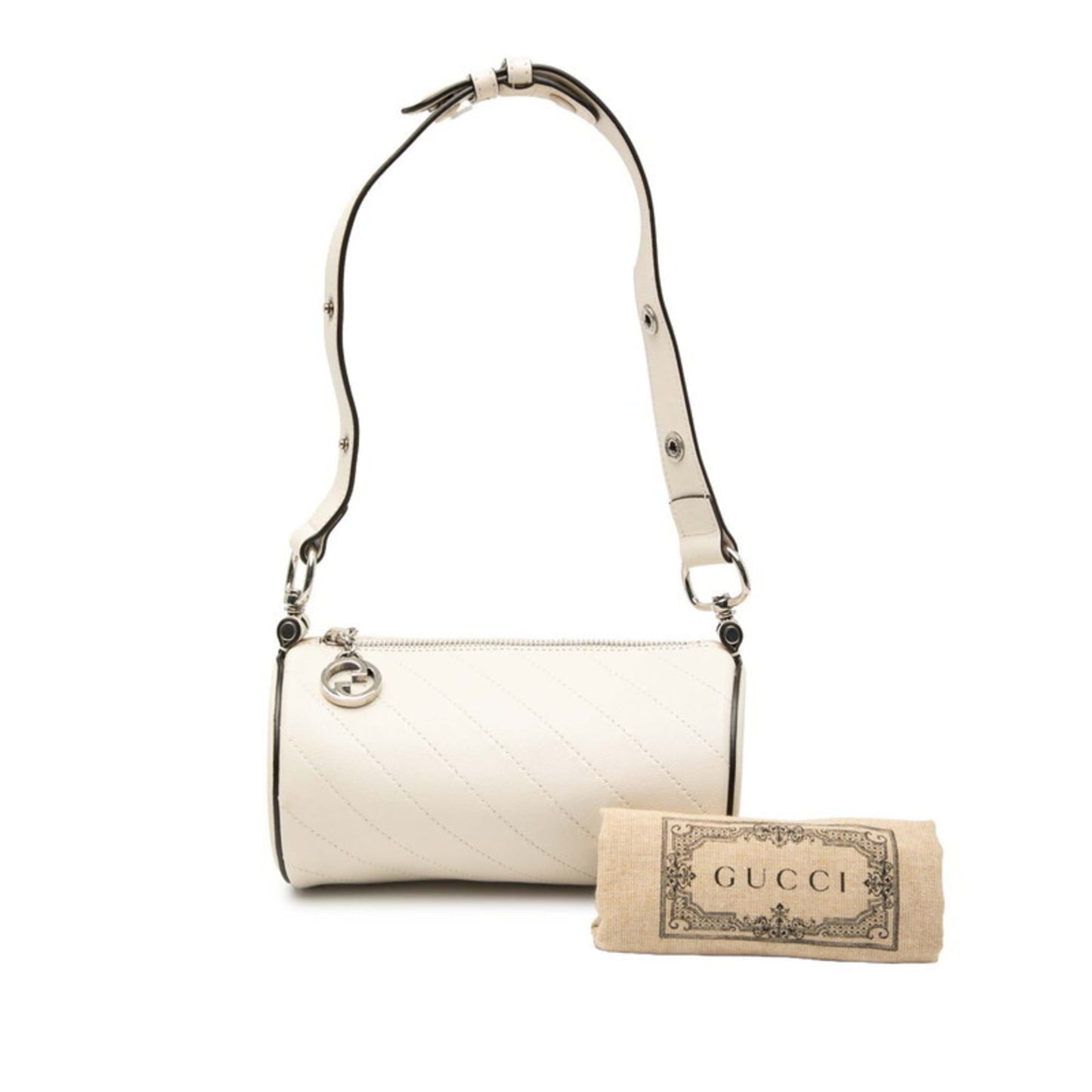 Gucci Ivory White Leather Shoulder Bag ( )