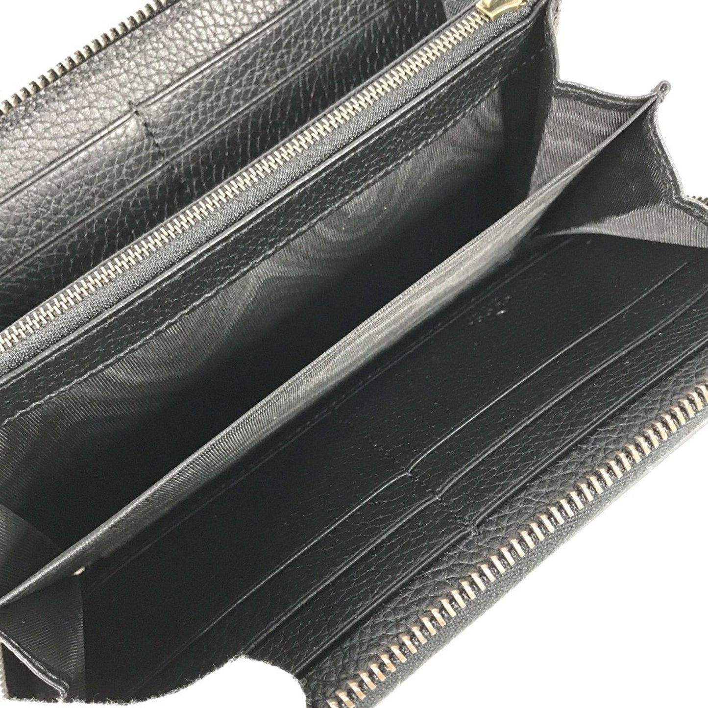 Gucci Navy Leather Long Wallet (Bi-Fold) ( )