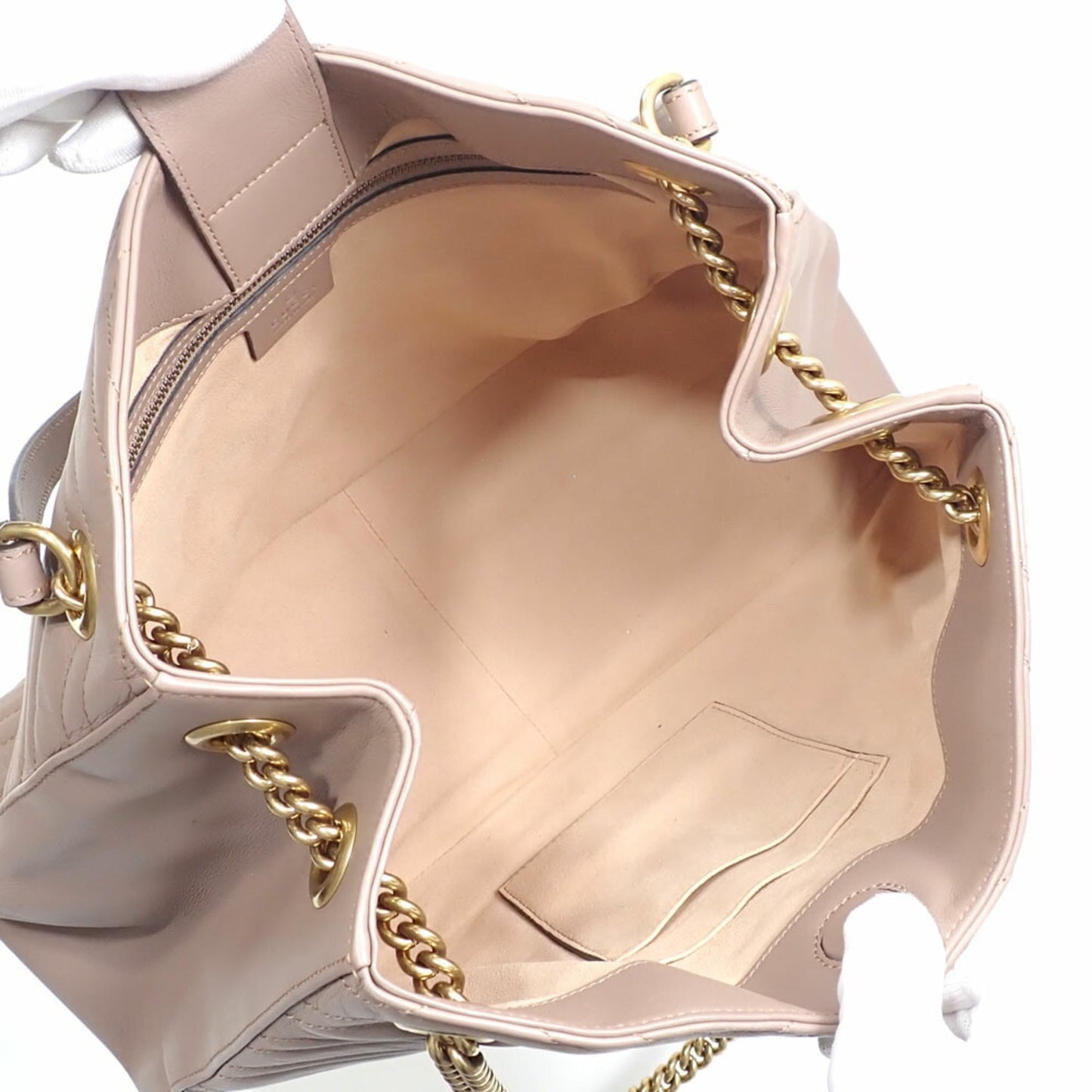 Gucci Beige Leather Tote Bag ( )