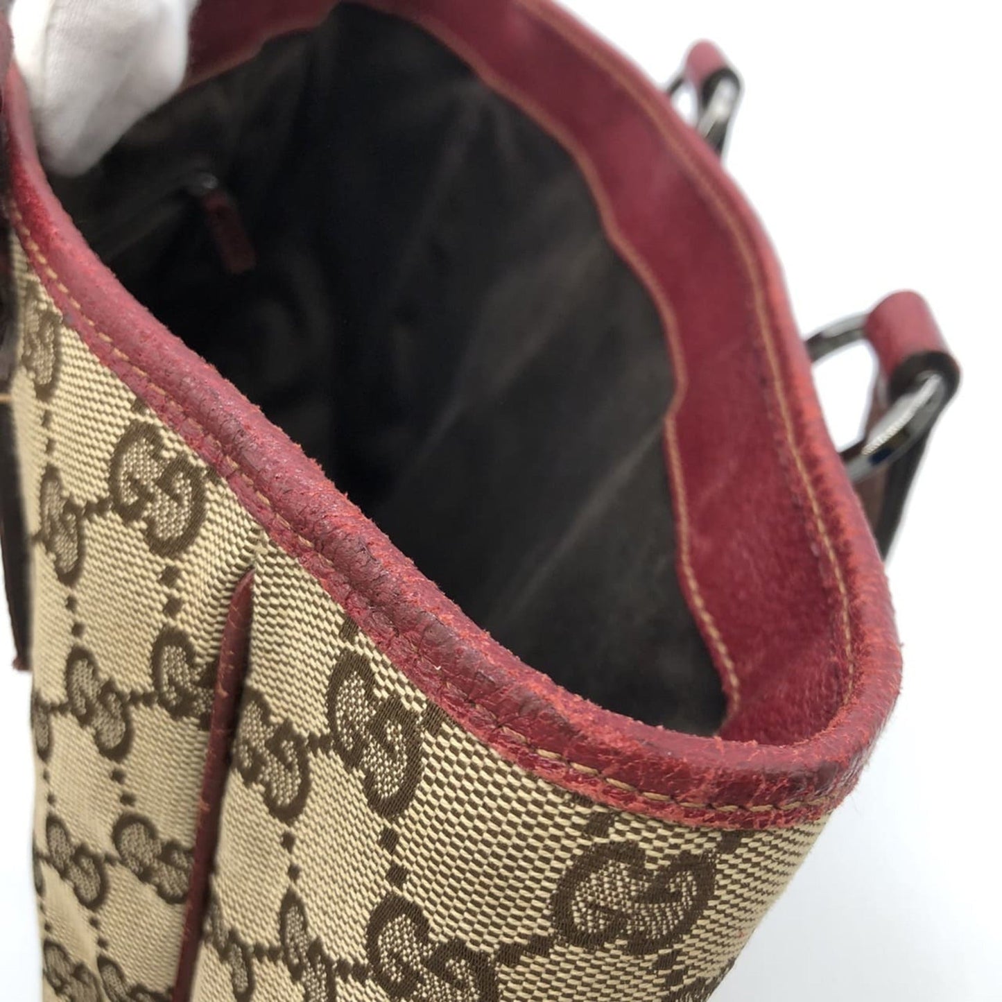 Gucci Gg Canvas Brown Gg Canvas Handbag Tote Bag ( )