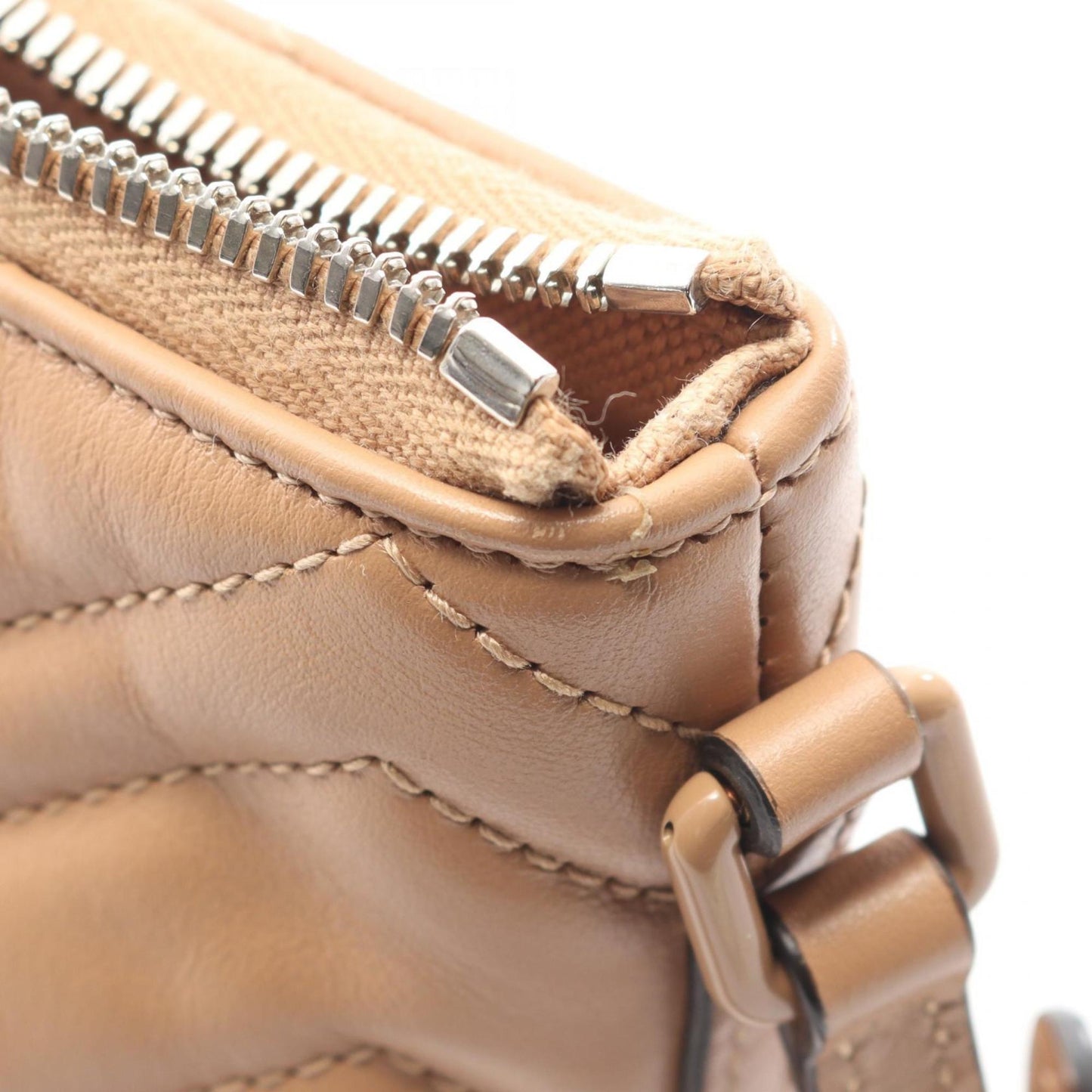 Gucci Beige Leather Handbag ( )