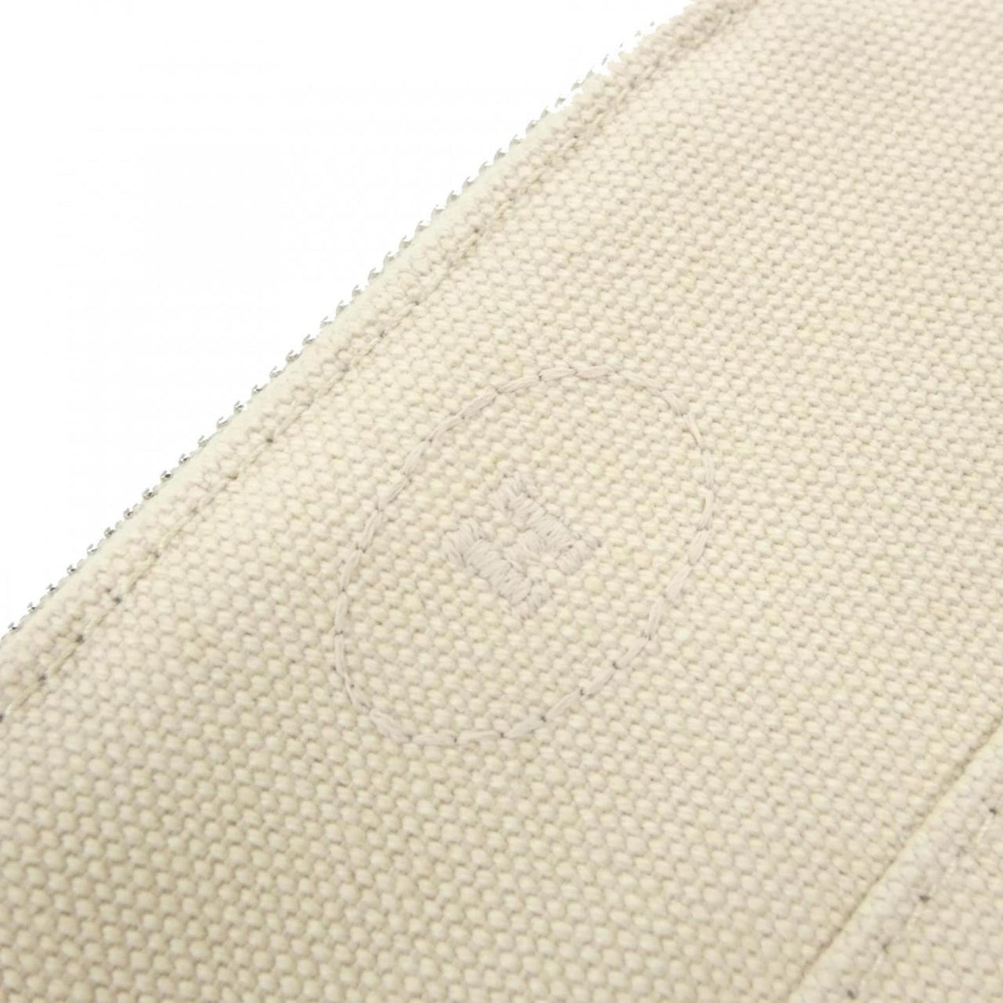 Hermes Ivory Canvas Pouch ( )