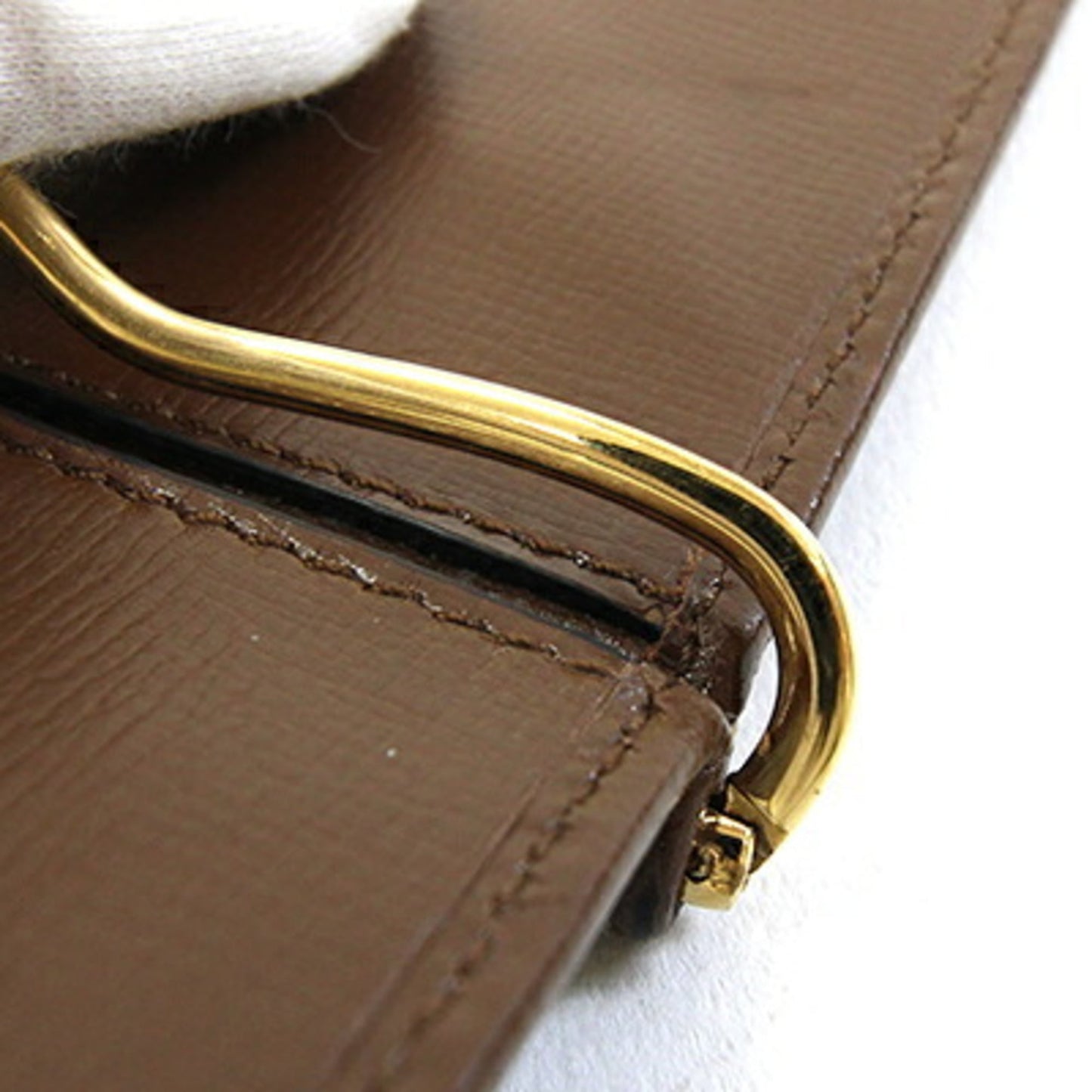 Gucci Beige Brown Gg Supreme Leather Wallet (Bi-Fold) ( )