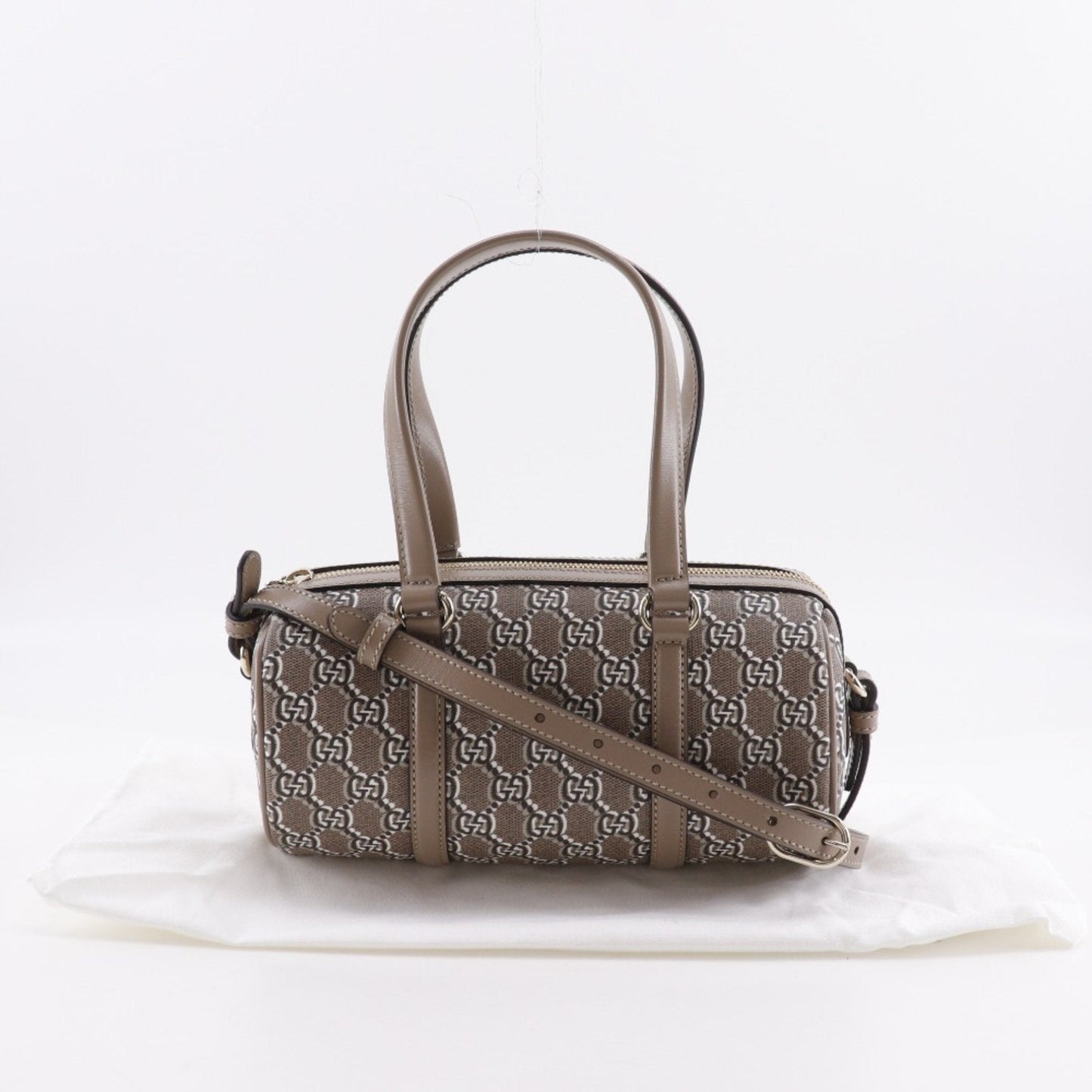 Gucci Brown Pvc Leather Handbag ( )