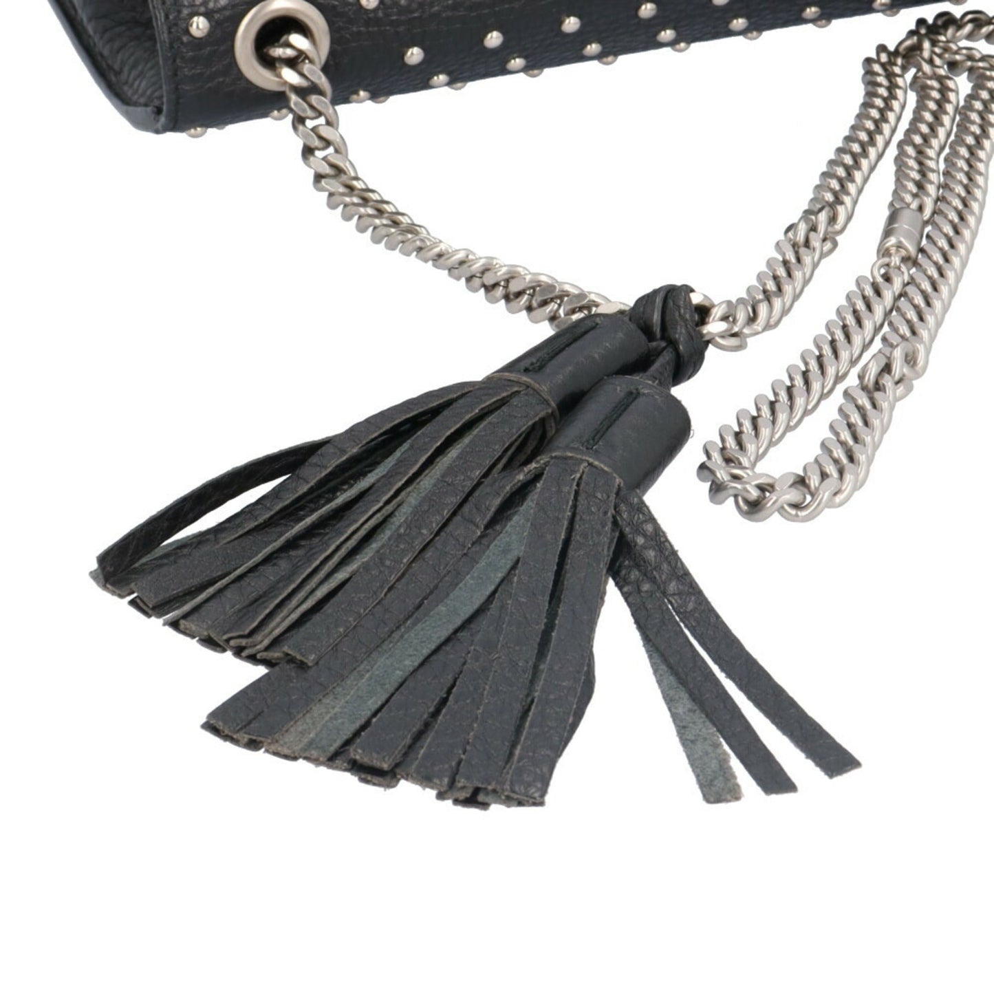 Gucci Black Leather Shoulder Bag ( )