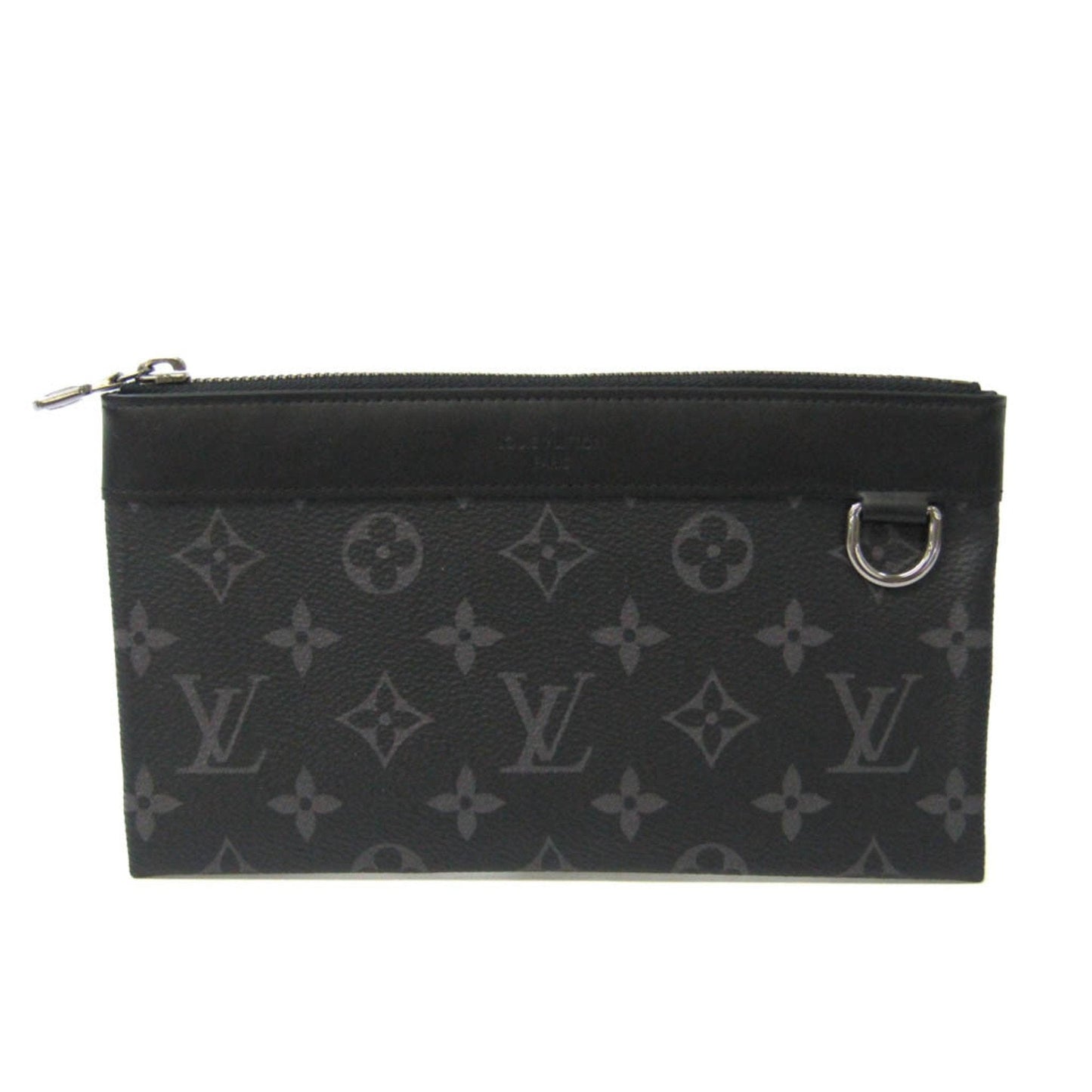 LOUIS VUITTON Monogram Eclipse Pochette Discovery PM Men's Clutch Bag,Pouch Monogram Eclipse