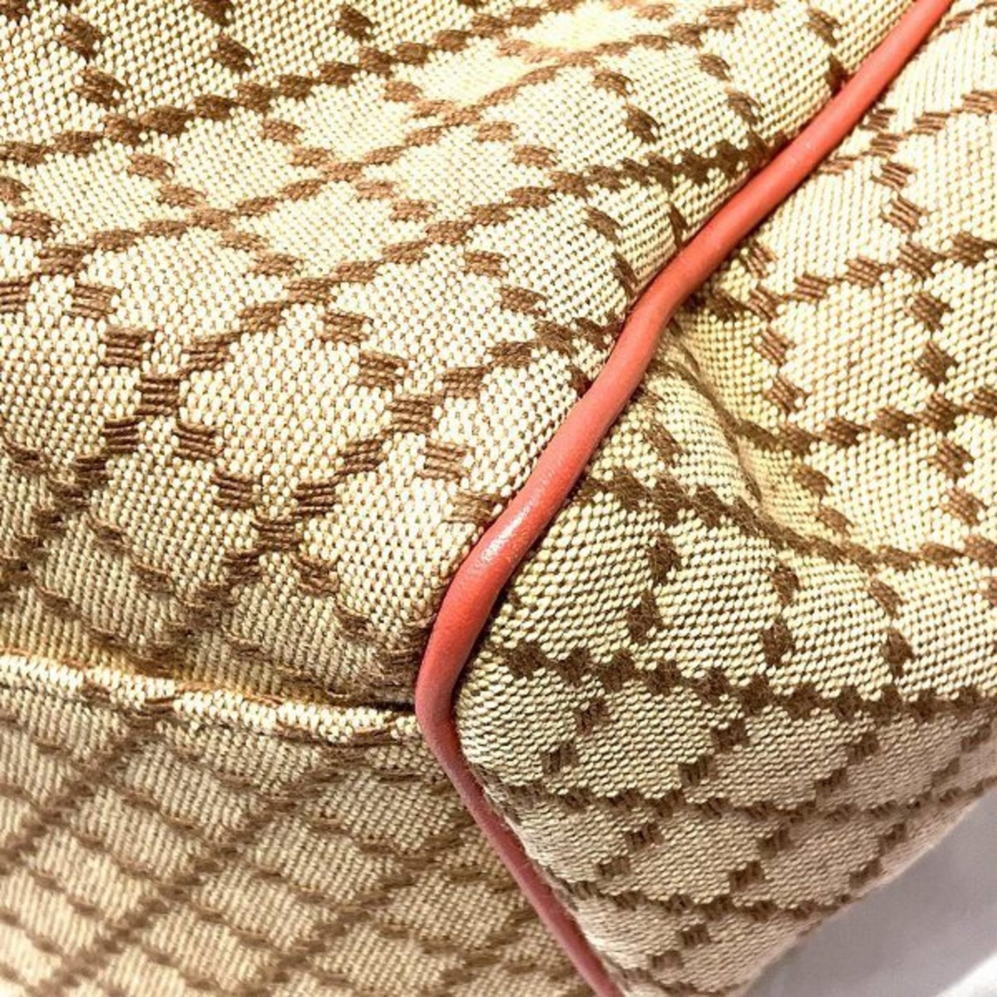 Gucci Leather Canvas Tote