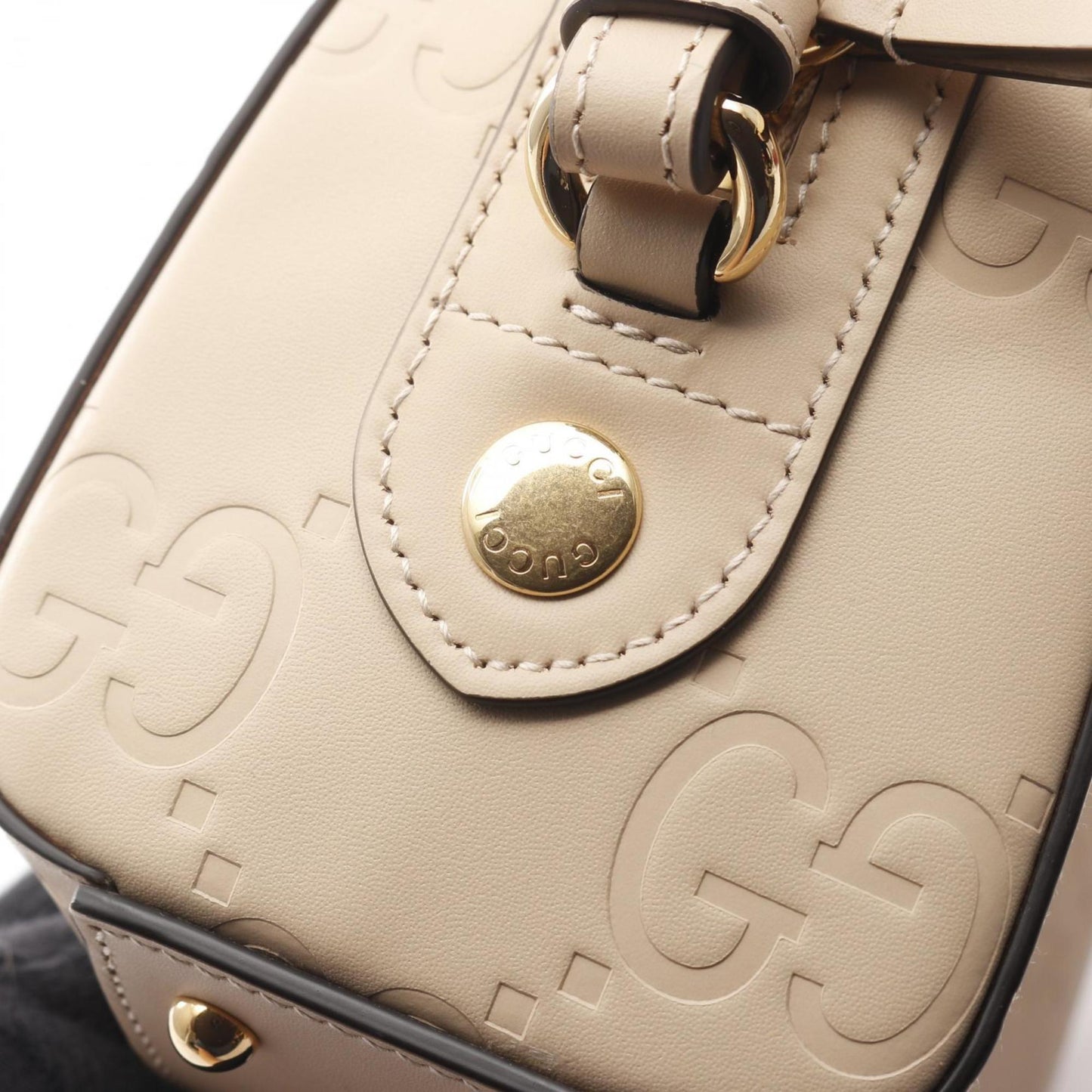 Gucci Beige Leather Handbag ( )