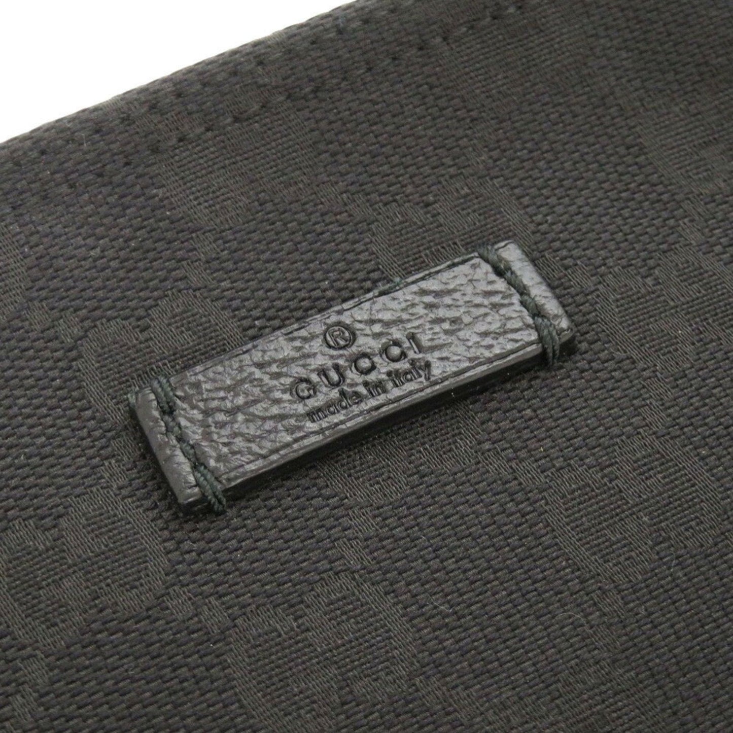 Gucci Black Green Red Color Gg Canvas Leather Shoulder Bag ( )