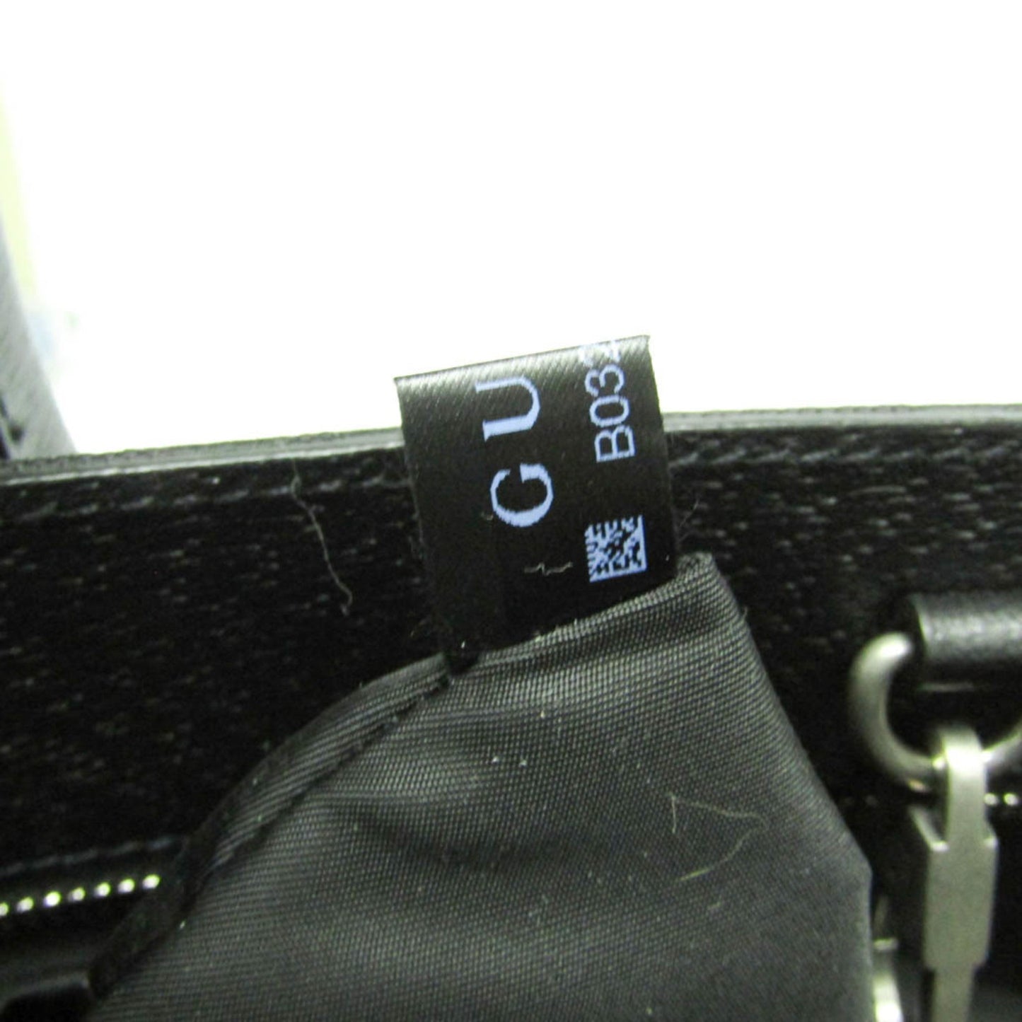 Gucci Black Nylon Canvas Leather Handbag Shoulder Bag ( )