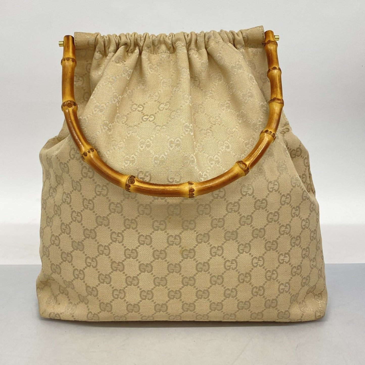 Gucci Beige Canvas Handbag ( )