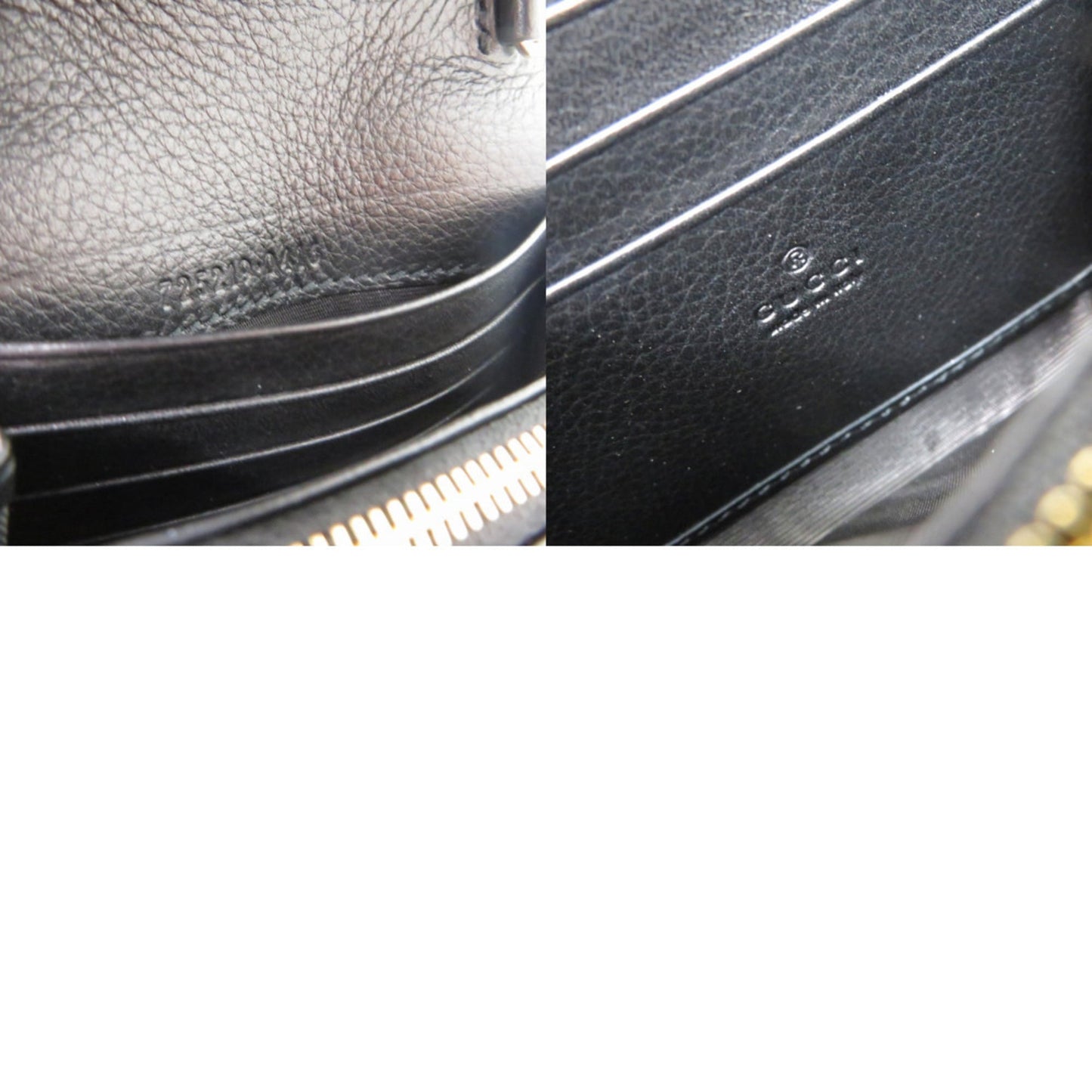 Gucci Black Leather Chain/Shoulder Wallet ( )